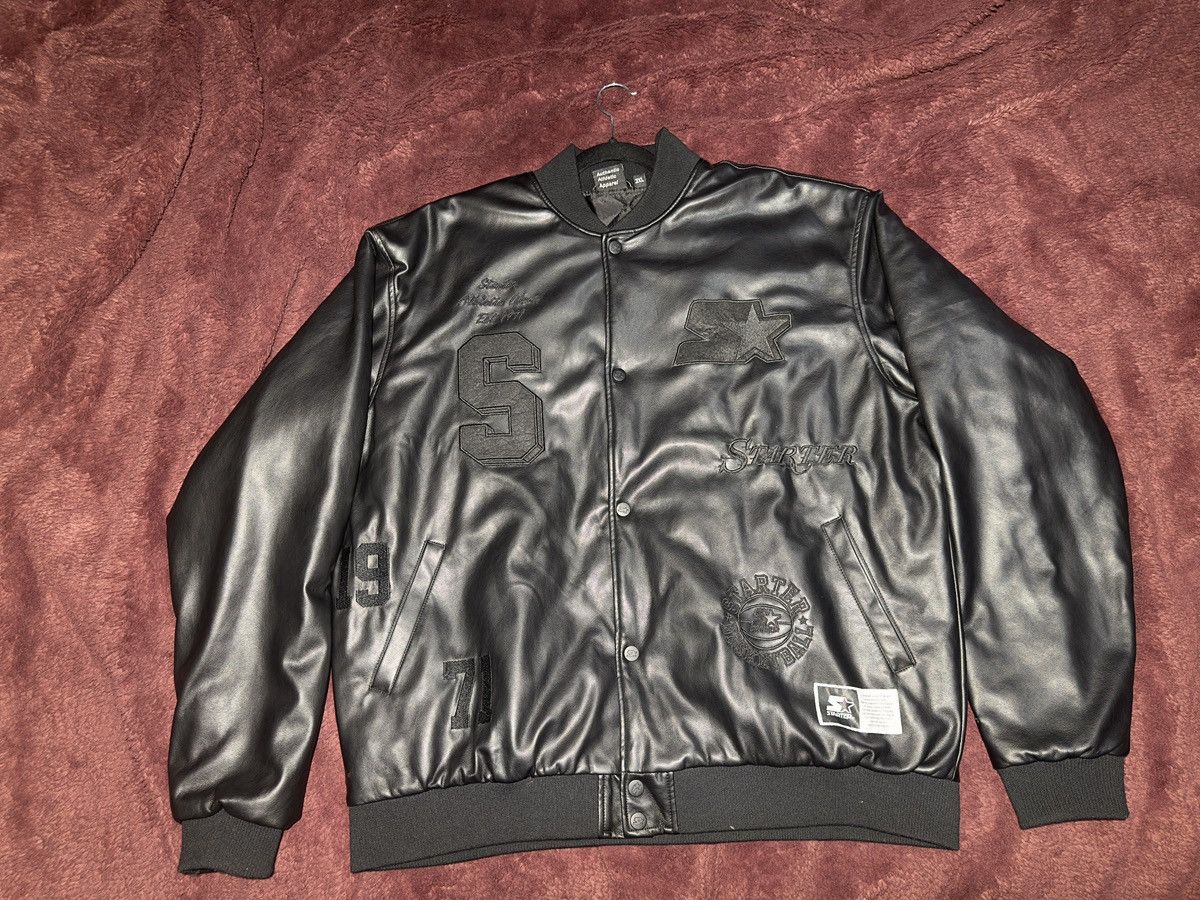 Vintage XXL BAGGY GENUINE LEATHER JACKET Size US XXL / EU 58 / 5 - 1 Thumbnail