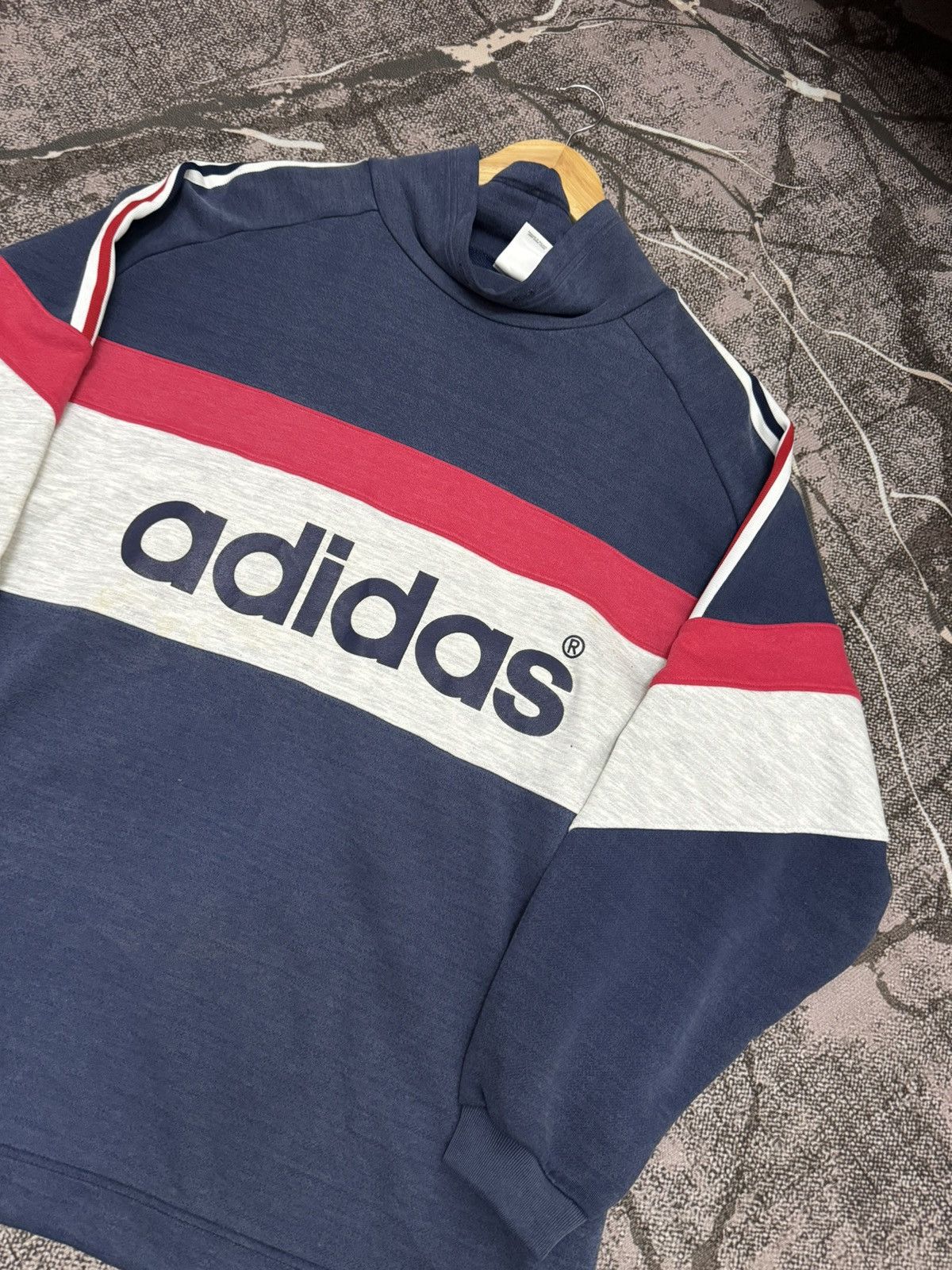 Adidas × Vintage Vintage Adidas Boxy Sweatshirt Size US XXL / EU 58 / 5 - 8 Thumbnail