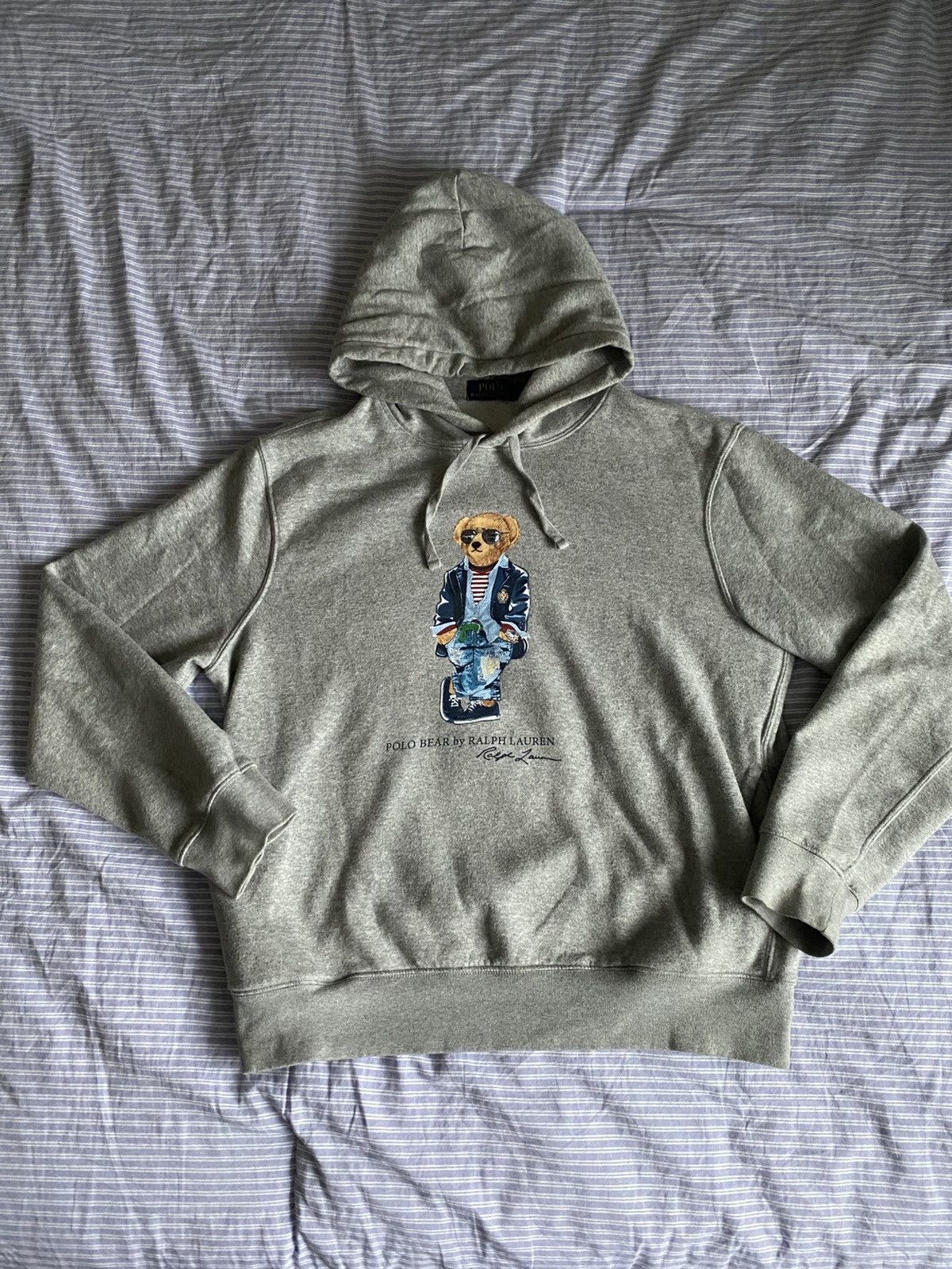 Polo Ralph Lauren Polo Ralph Lauren Polo Bear Pullover Fleece Hoodie Y2K Size US L / EU 52-54 / 3 - 1 Thumbnail