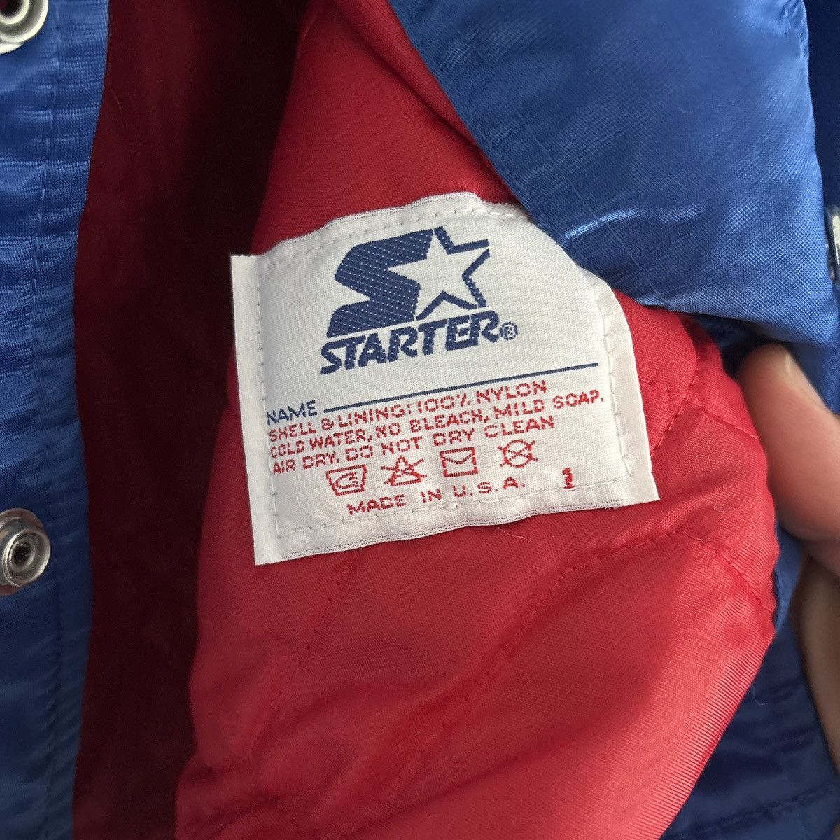 Starter Vintage 90’s New York Giants Starter Satin Jacket Size US XL / EU 56 / 4 - 3 Thumbnail