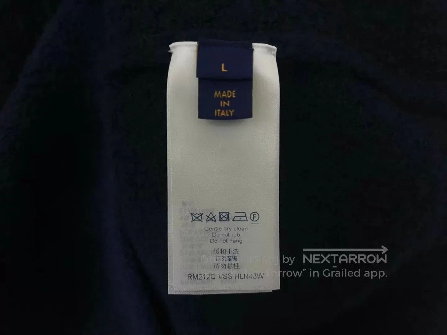 Louis Vuitton Blue Knit Sweater with Logo - Size L. Size US L / EU 52-54 / 3 - 2 Thumbnail