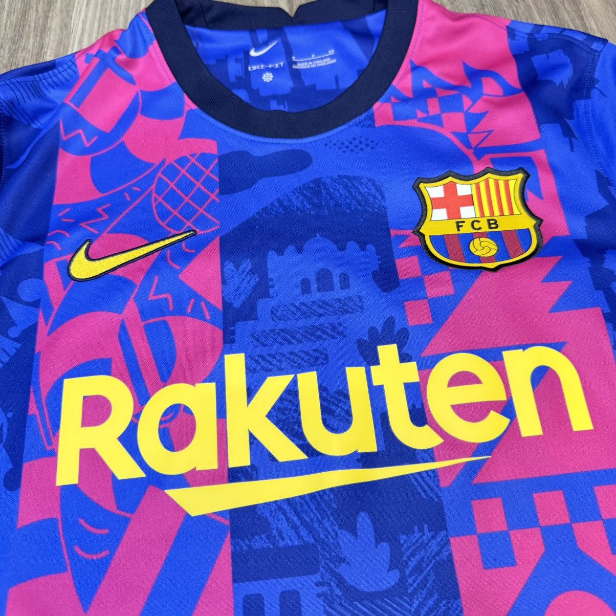 Nike Barcelona 21/22 third C/L shirt #10 Ansu Fati Size US S / EU 44-46 / 1 - 3 Thumbnail