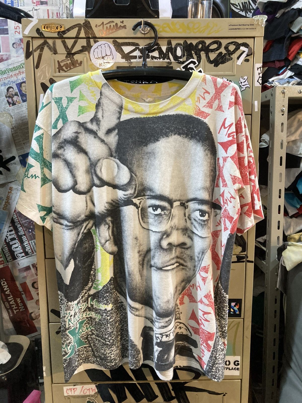 Band Tees Malcom X vintage 90’s Size US XL / EU 56 / 4 - 1 Thumbnail