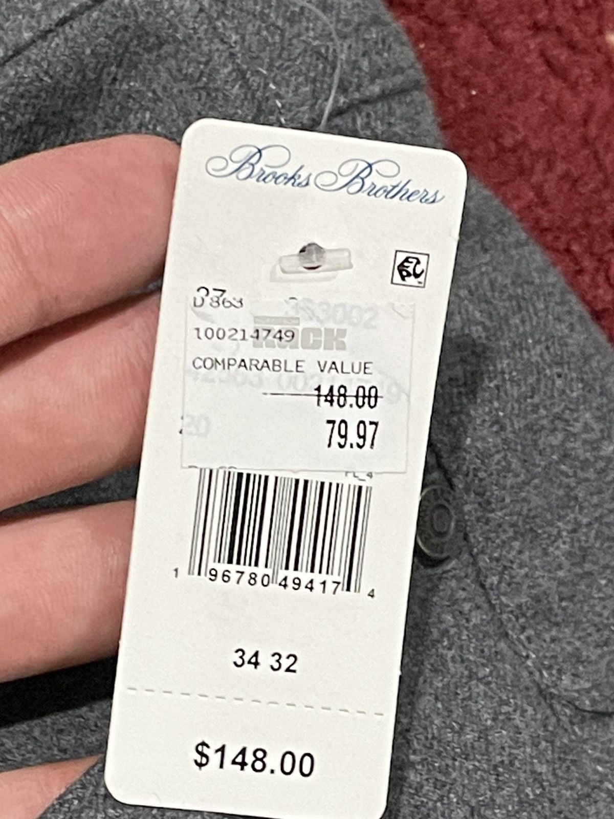 Brooks Brothers Brooks Brothers Grey Dress or Casual Pants Size US 34 / EU 50 - 9 Thumbnail