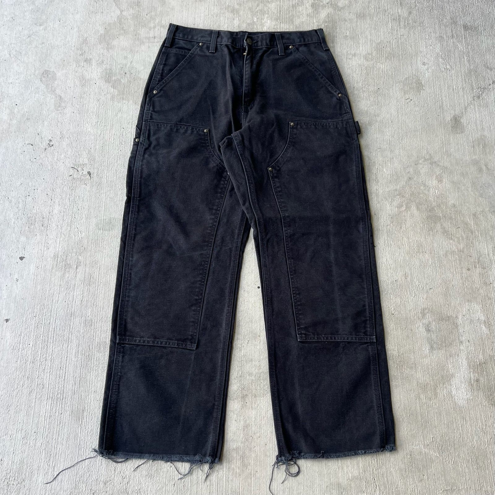 Carhartt × Vintage Carhartt black double knee work wear carpenter pants Size US 30 / EU 46 - 1 Thumbnail