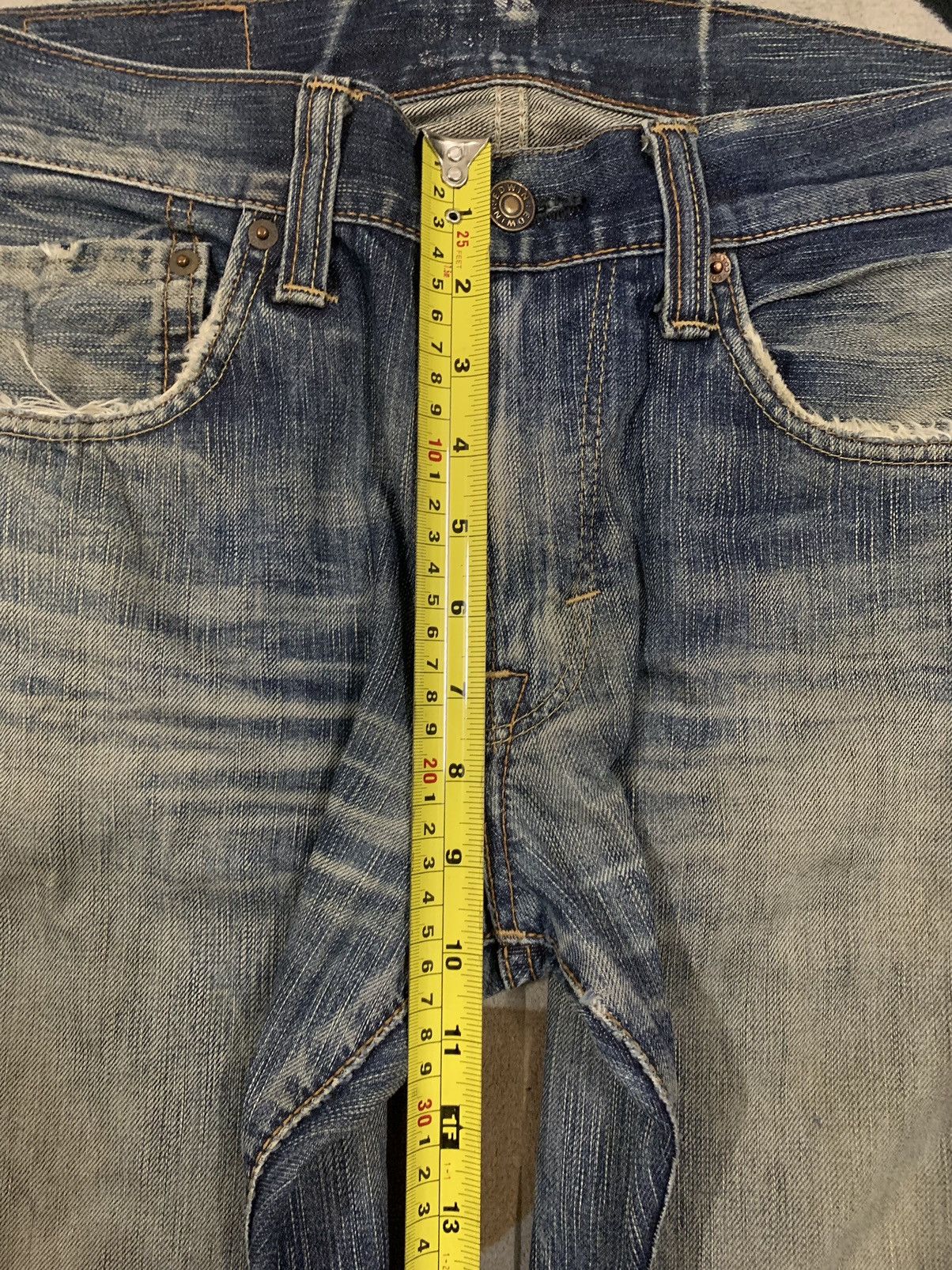 Edwin Vintage Edwin 503 Whiskers Mud Wash Loose Distressed Jeans Size US 33 - 18 Thumbnail