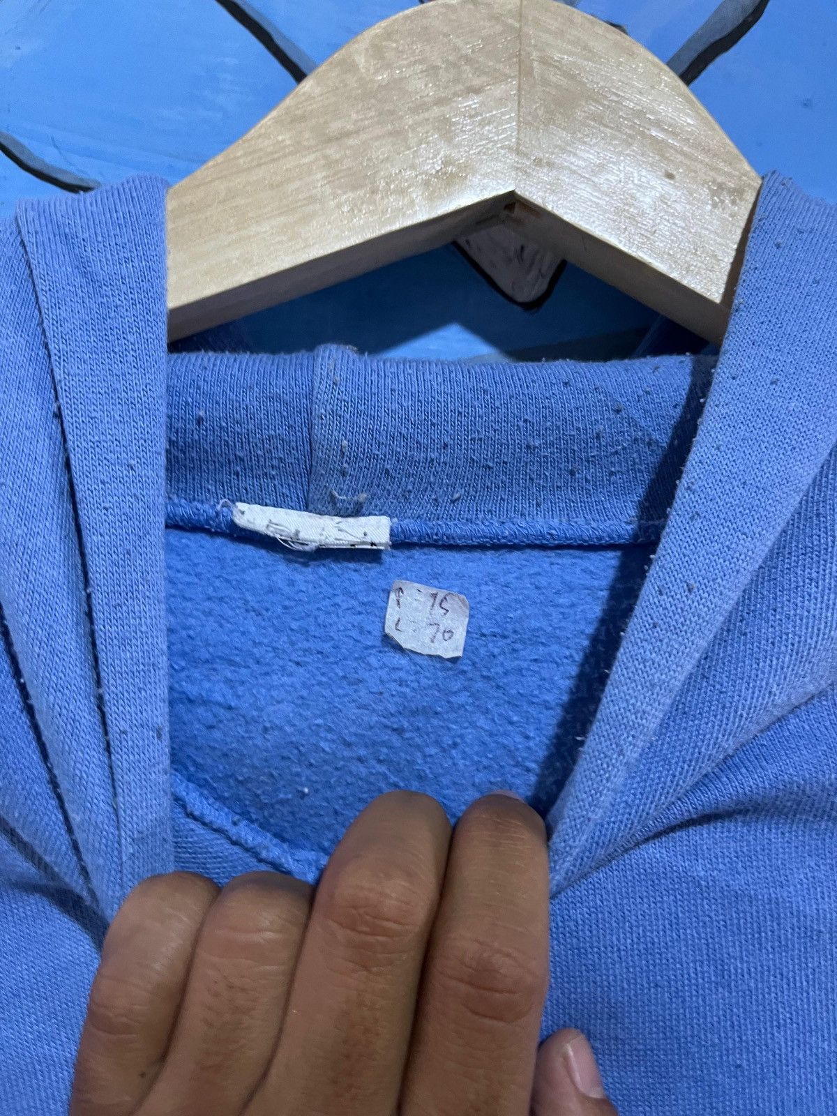 Russell Athletic × Vintage Russel hoodie baby blue kanye west Size US XXL / EU 58 / 5 - 4 Thumbnail