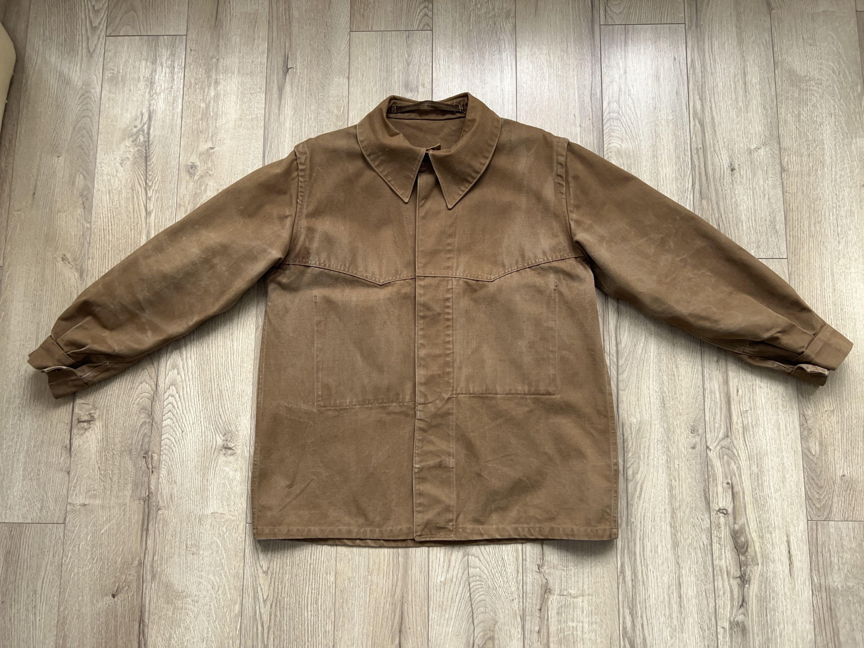 Canvas × Vintage French Railway Work Jacket SNCF Coat Cotton Workwear Size US L / EU 52-54 / 3 - 4 Thumbnail