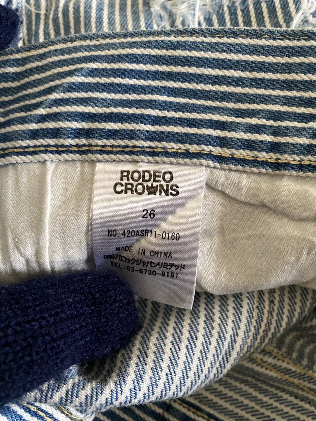 Japanese Brand Japanese Brand Rodeo Crowns DistressedPatchwork Design Denim Size US 30 / EU 46 - 17 Thumbnail