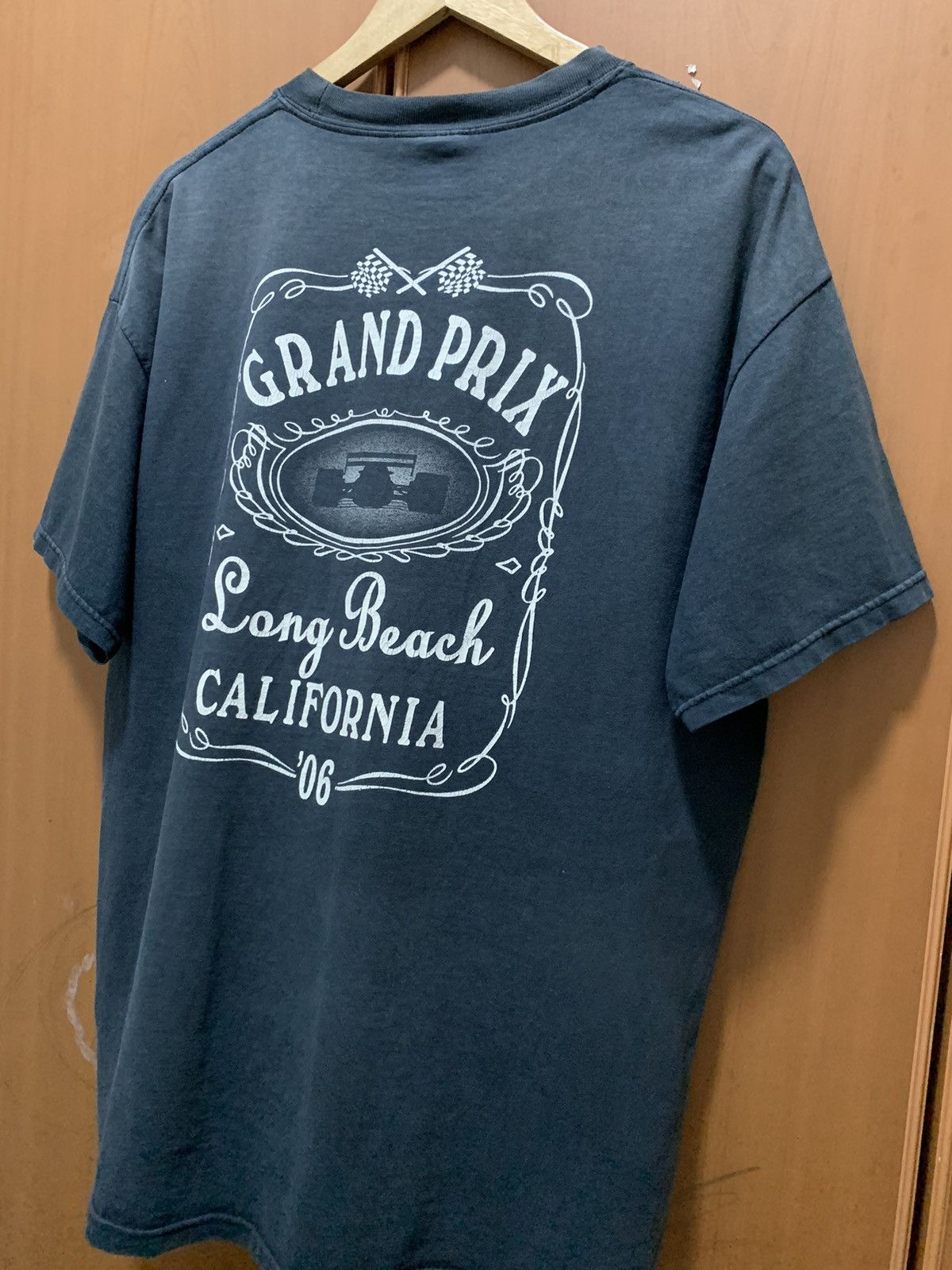 Hanes Vintage Y2K Grand Prix Long Beach California 2006 Sun Faded Size US XL / EU 56 / 4 - 6 Thumbnail