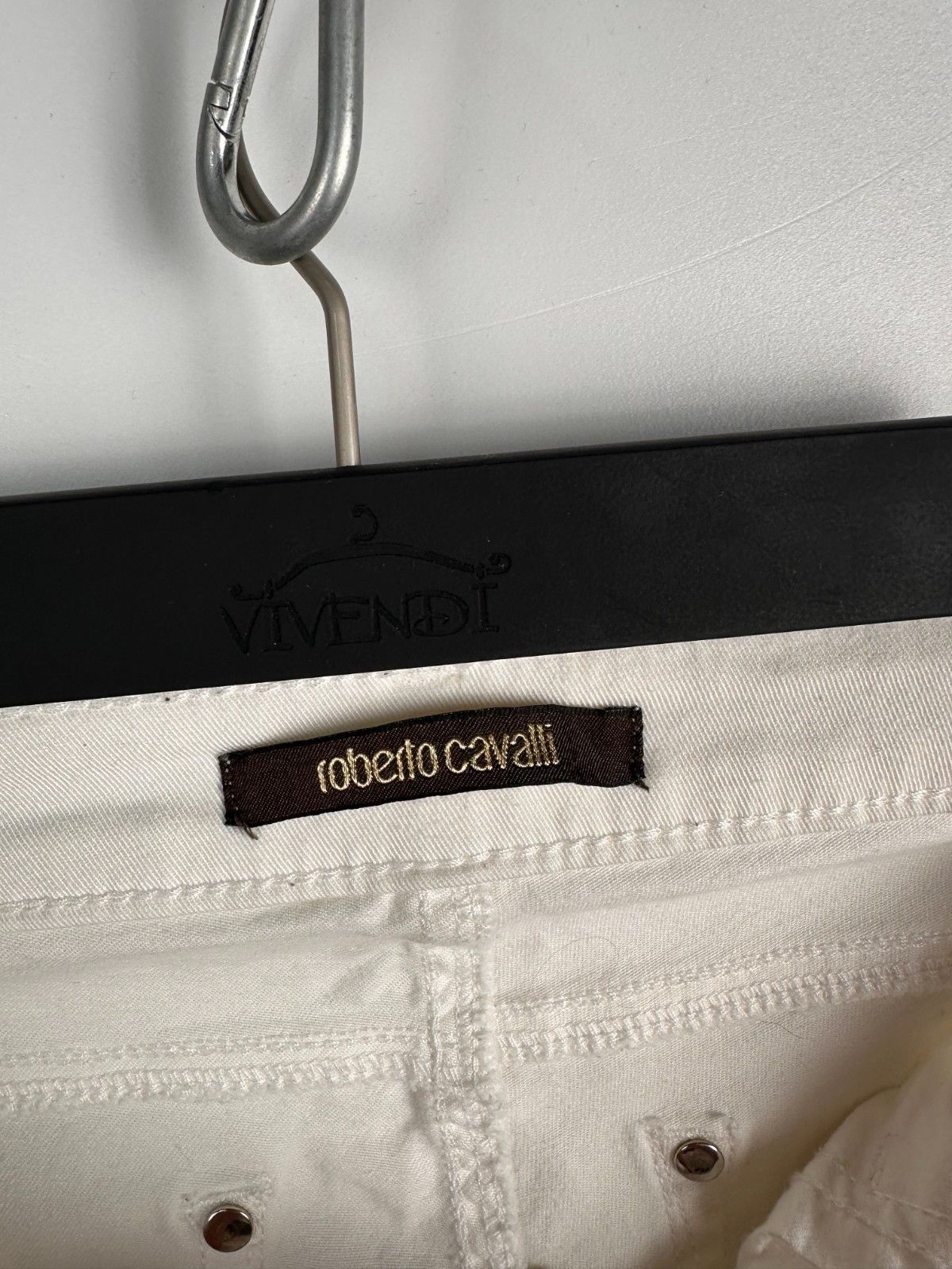 Roberto Cavalli Roberto Cavalli Cotton Blend White Stretching Skinny Jeans Size 28" / US 6 / IT 42 - 11 Thumbnail
