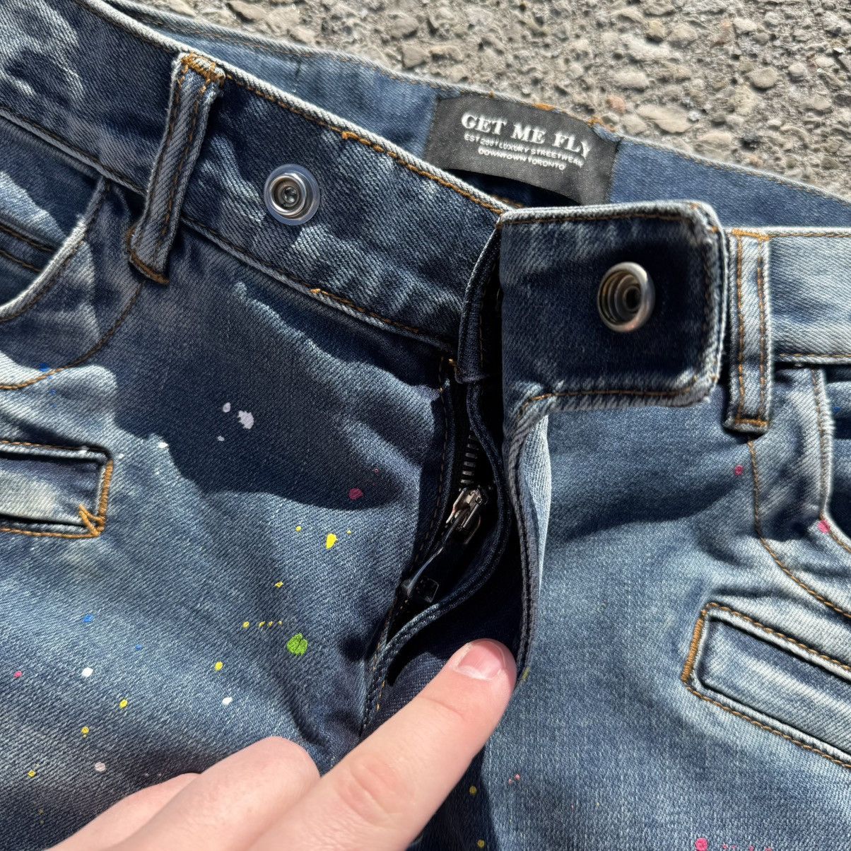 Other Get me Fly Slim Fit Painted Jeans Amiri Style Size US 32 / EU 48 - 6 Thumbnail
