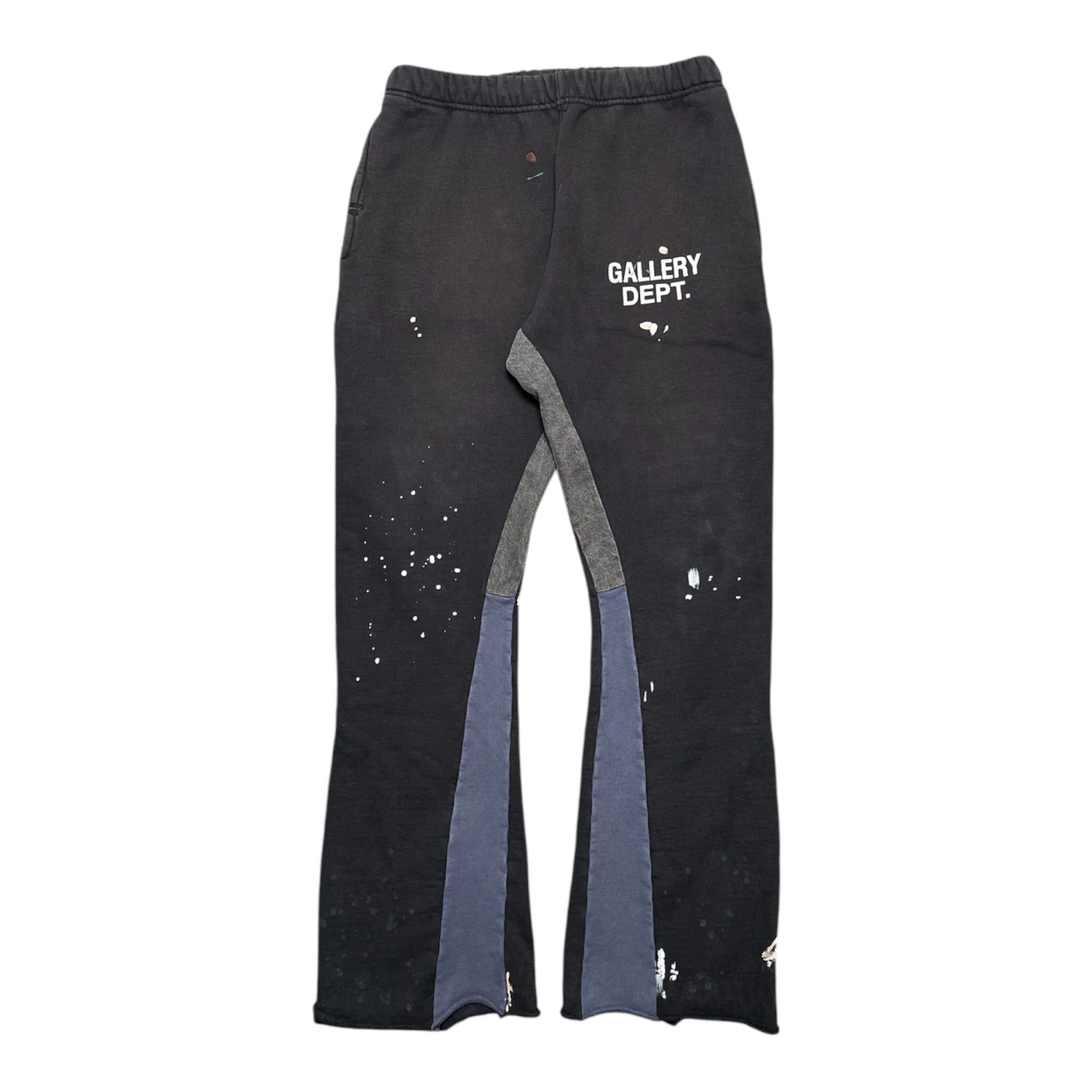 Gallery Dept. Gallery Department GD Logo Flare Sweatpants Washed Black (20 Size US 36 / EU 52 - 1 Thumbnail