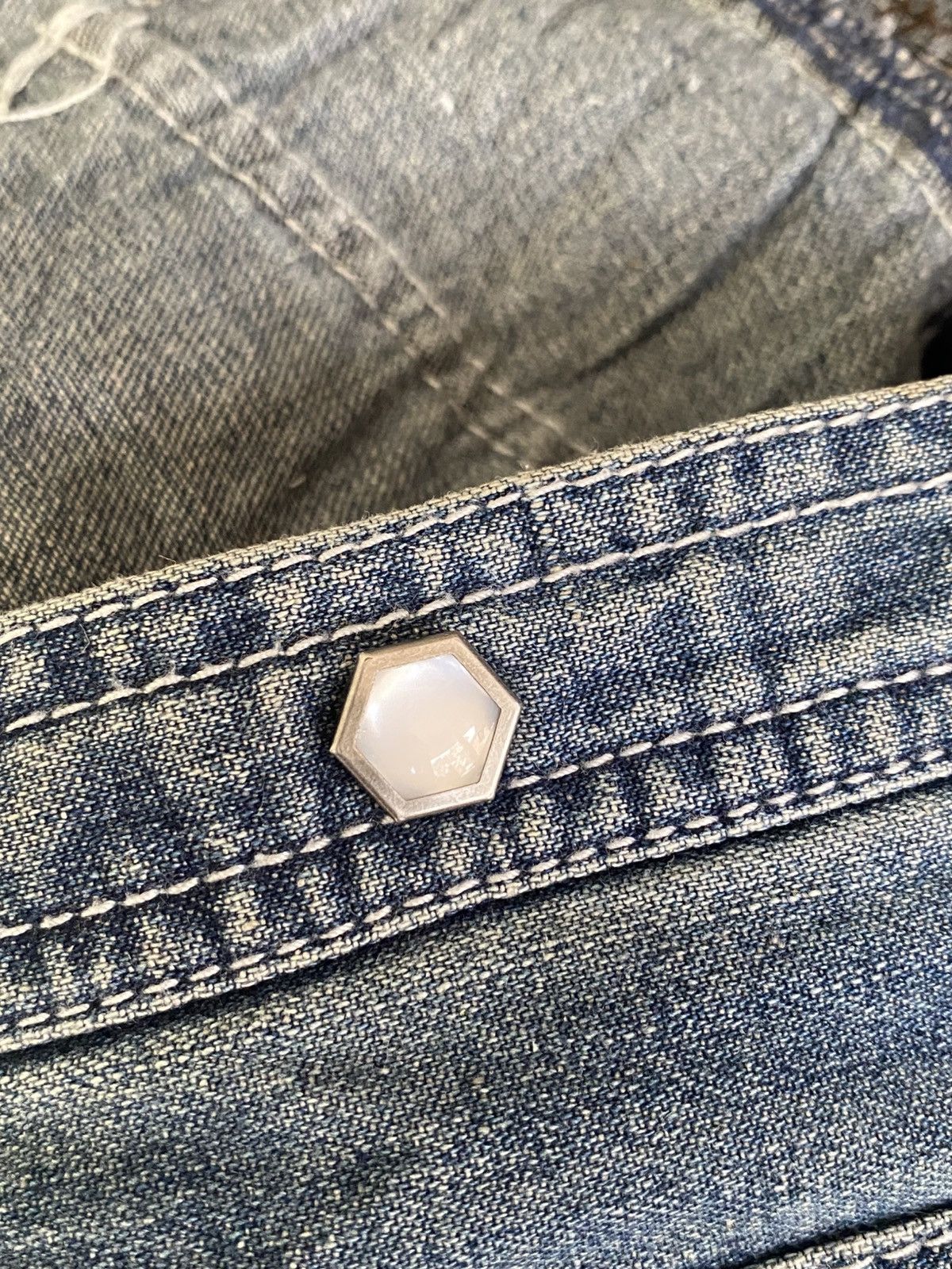 If Only Was True × In The Attic Rare IN THE ATTIC Pearl Snap Button Denim Shirt Size US L / EU 52-54 / 3 - 21 Thumbnail