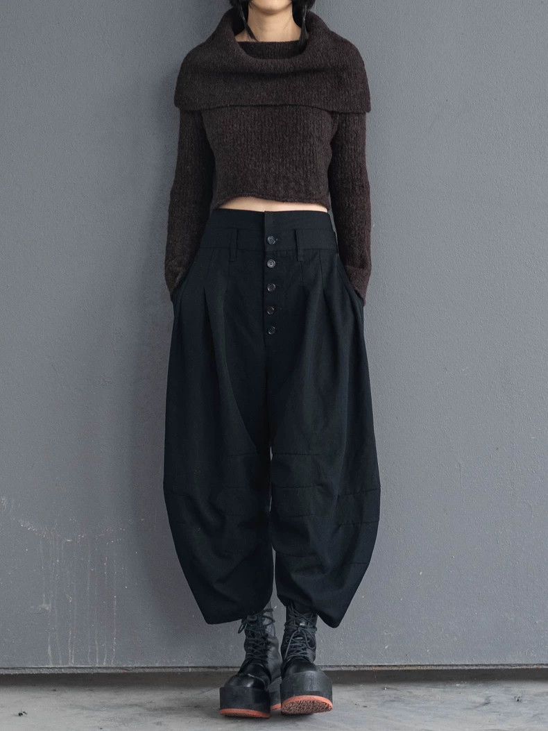 Kenzo KENZO Brown oversized collar knit top vintage Size M / US 6-8 / IT 42-44 - 3 Thumbnail