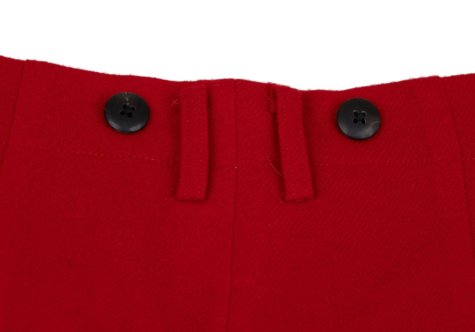 Yohji Yamamoto Yohji Yamamoto Wool Suspender Button Pants Red M Size US 34 / EU 50 - 10 Thumbnail
