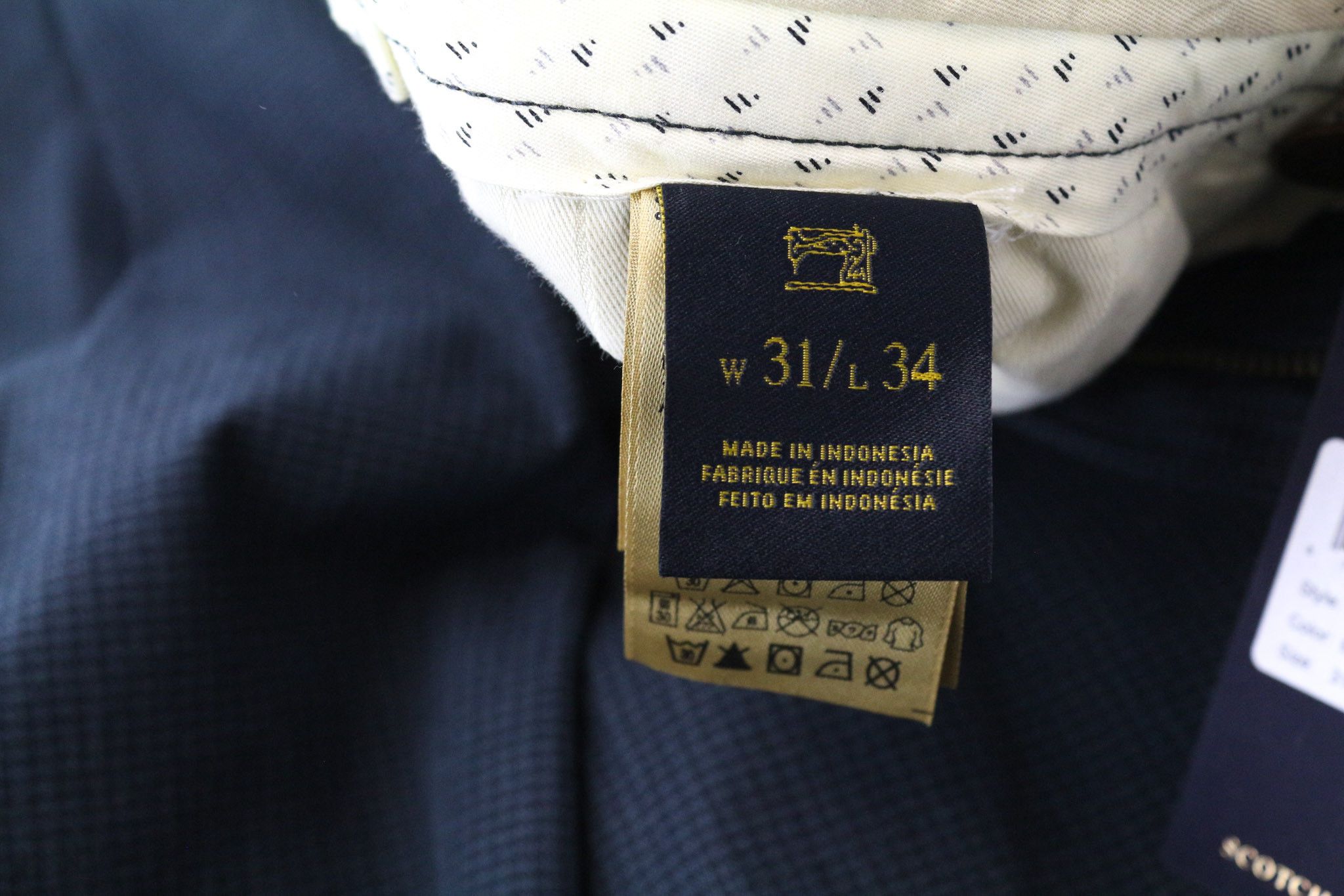 Scotch & Soda STUART W31/L34 Grey Slim Melange Trousers 75911 Size US 31 - 6 Thumbnail