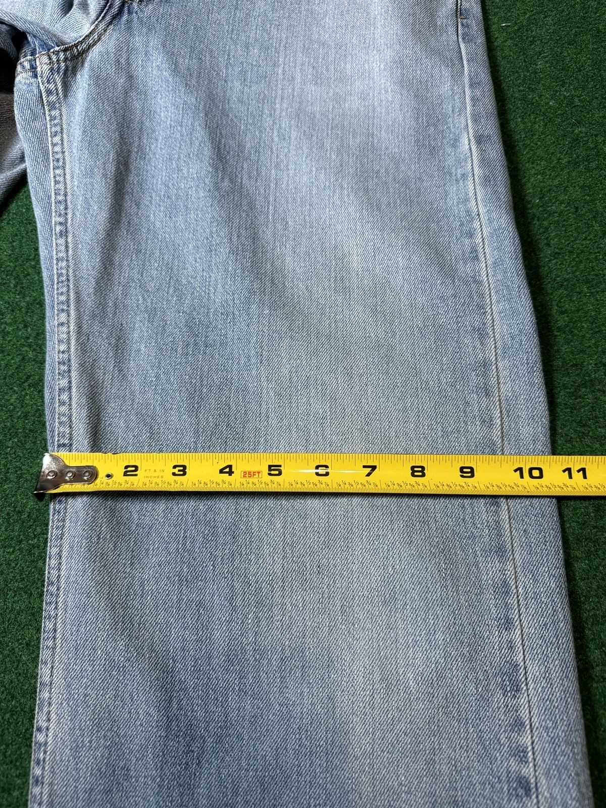 Levi's Vintage Clothing Vtg Y2K Levi’s 577 Low Rise Loose Fit Light Wash Baggy Jeans Size 33" - 10 Thumbnail