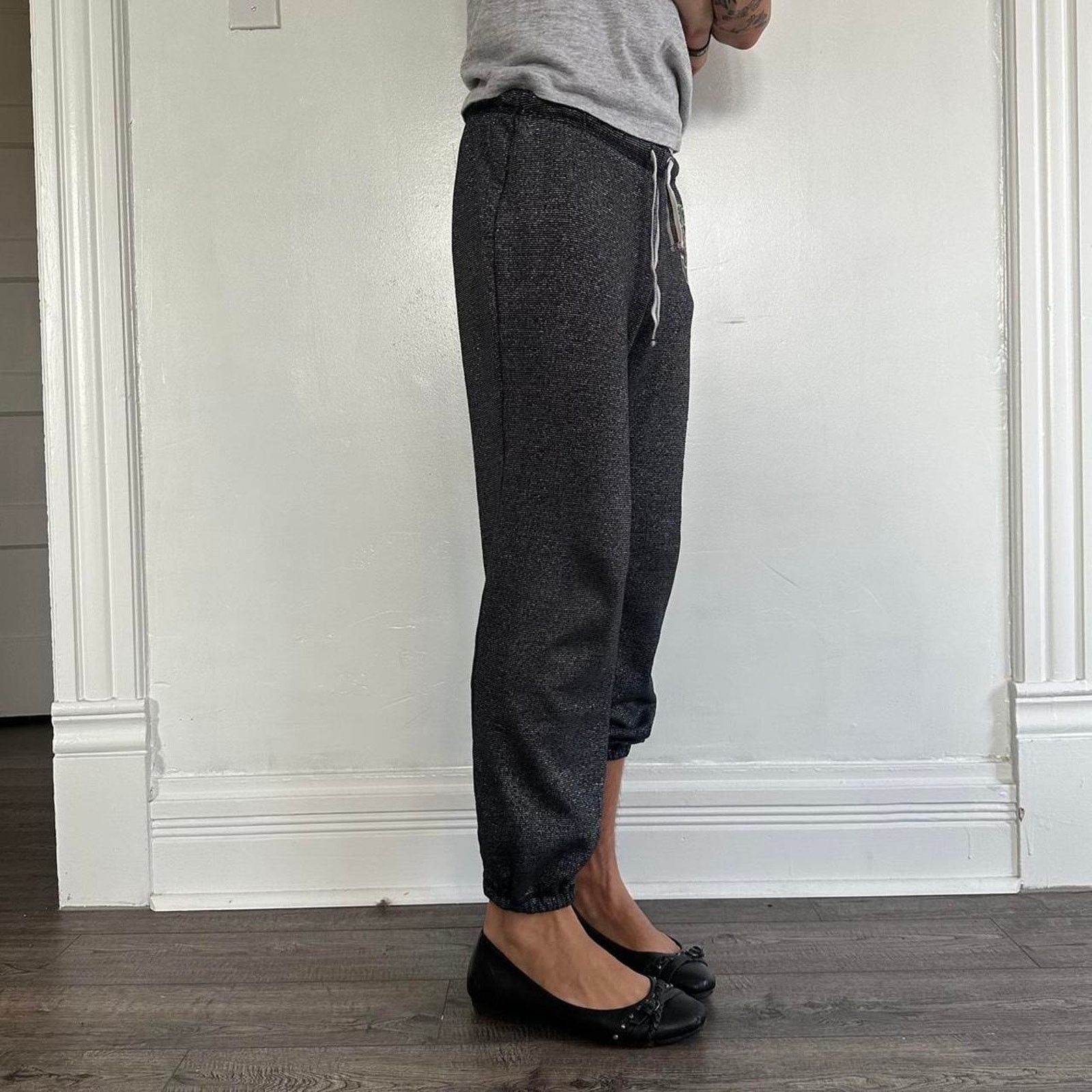 Vintage Cute Vintage Y2K Cheetah Leopard Capris Joggers Sweatpants Size 26" / US 2 / IT 38 - 8 Thumbnail