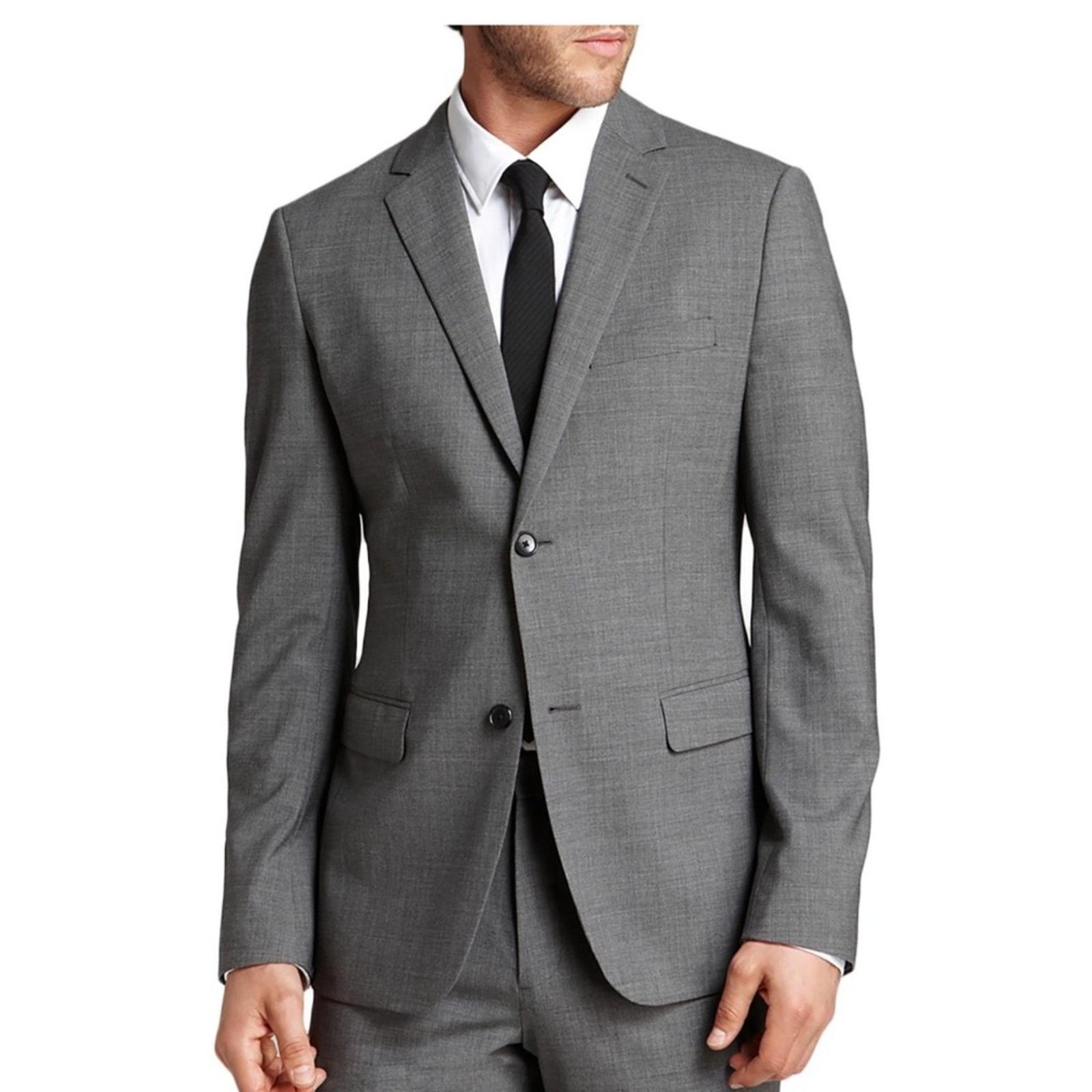 Theory Theory Men's Light Grey Wool Stretch Suit Blazer - 40R Size 40R - 1 Thumbnail