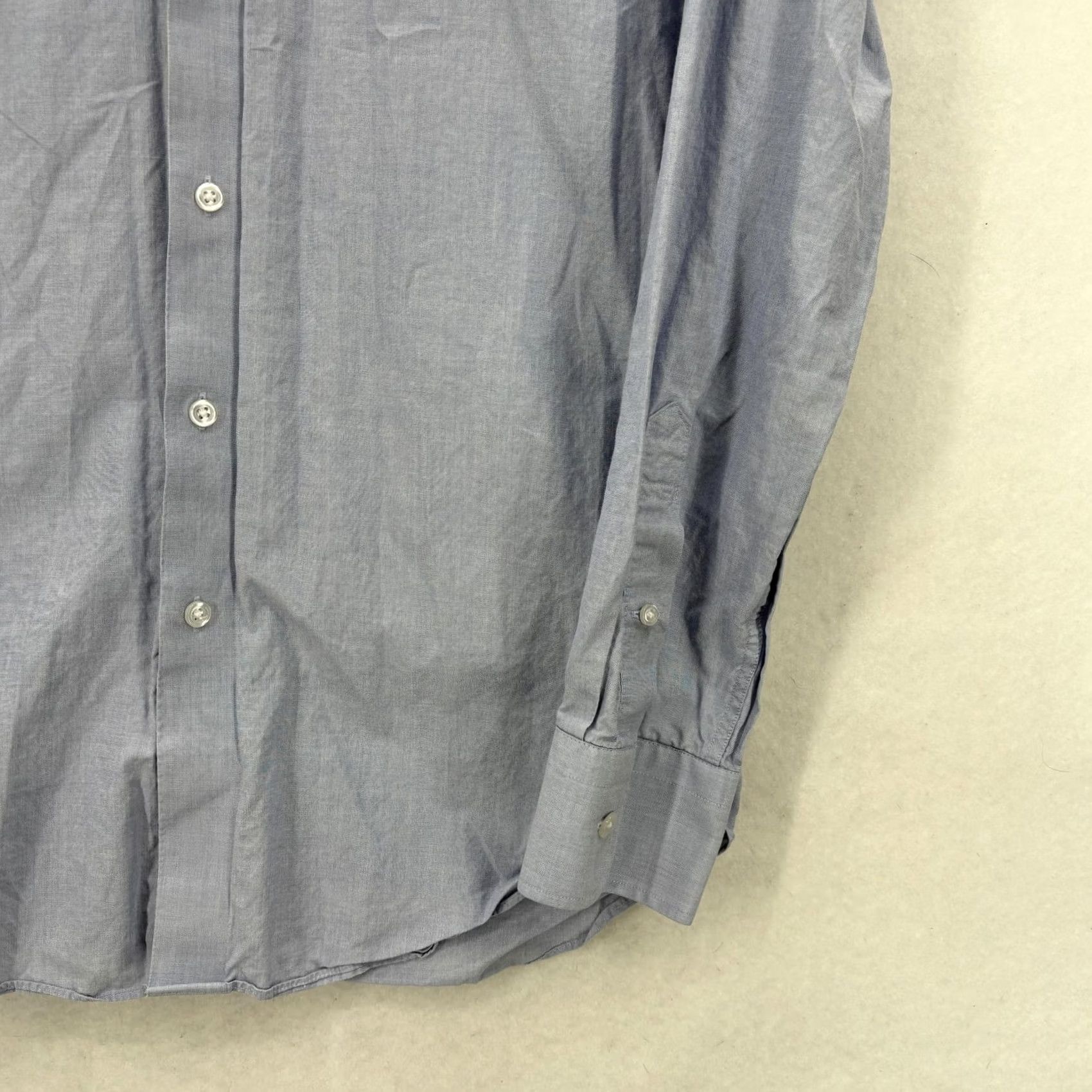J.Crew J.CREW Ludlow Dress Shirt Mens 15.5 34/35 Blue Slim Check Cotton Shirt Size 42R - 3 Thumbnail