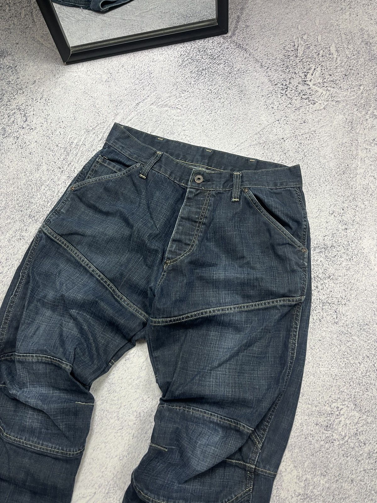 G-Star G-STAR Raw Big Logo Denim Pants Jeans Streetwear Hype 34x32 Size US 32 / EU 48 - 10 Thumbnail