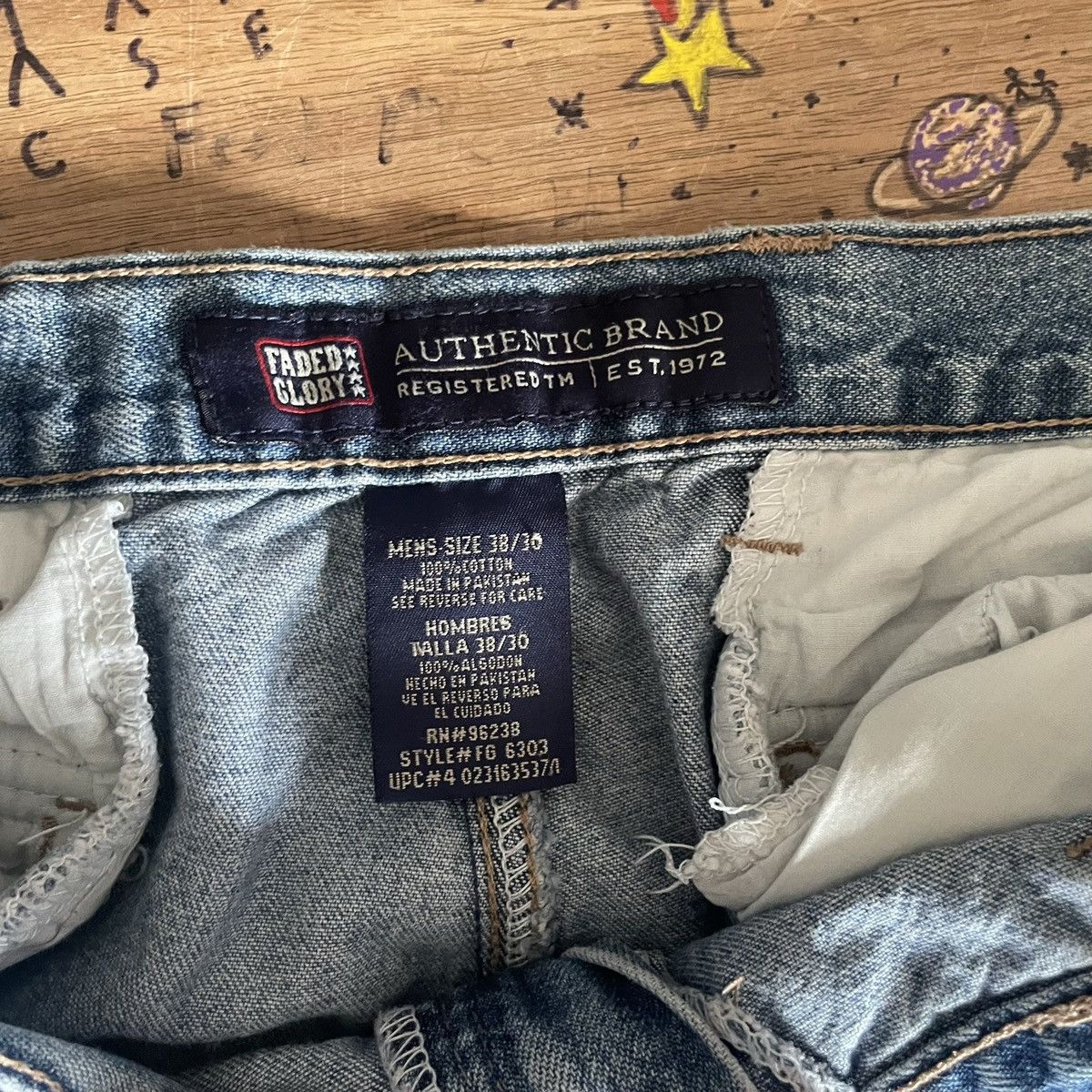 Faded Glory Y2K Cargo Jeans / Pants Size US 38 / EU 54 - 2 Thumbnail