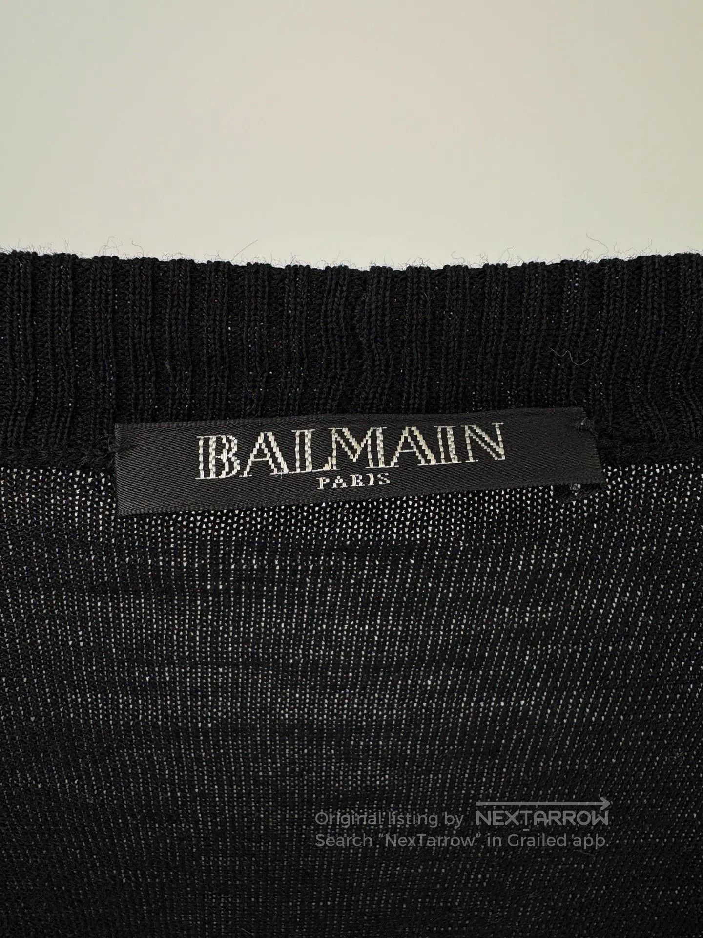 Balmain BALMAIN Striped Knit Cardigan. Size US M / EU 48-50 / 2 - 3 Thumbnail