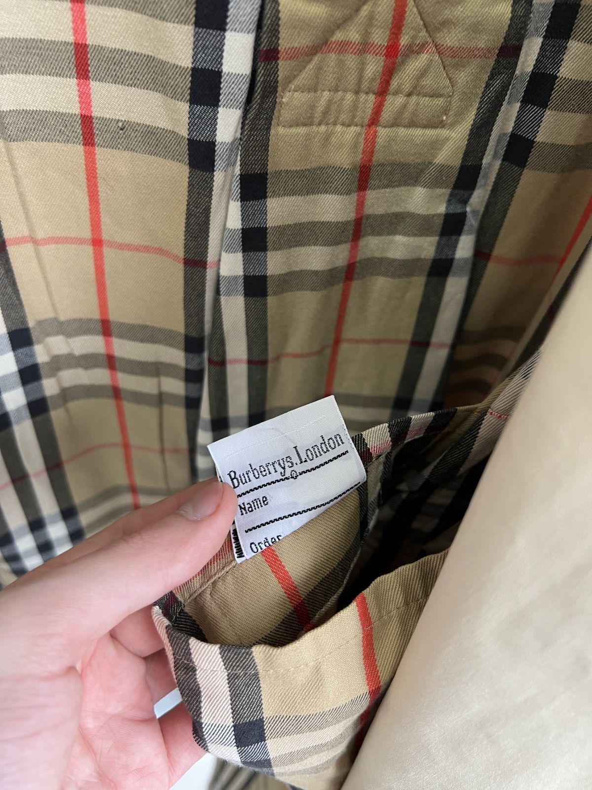 Burberry × Vintage Vintage Burberry Nova Check Trench coat Size US M / EU 48-50 / 2 - 12 Thumbnail
