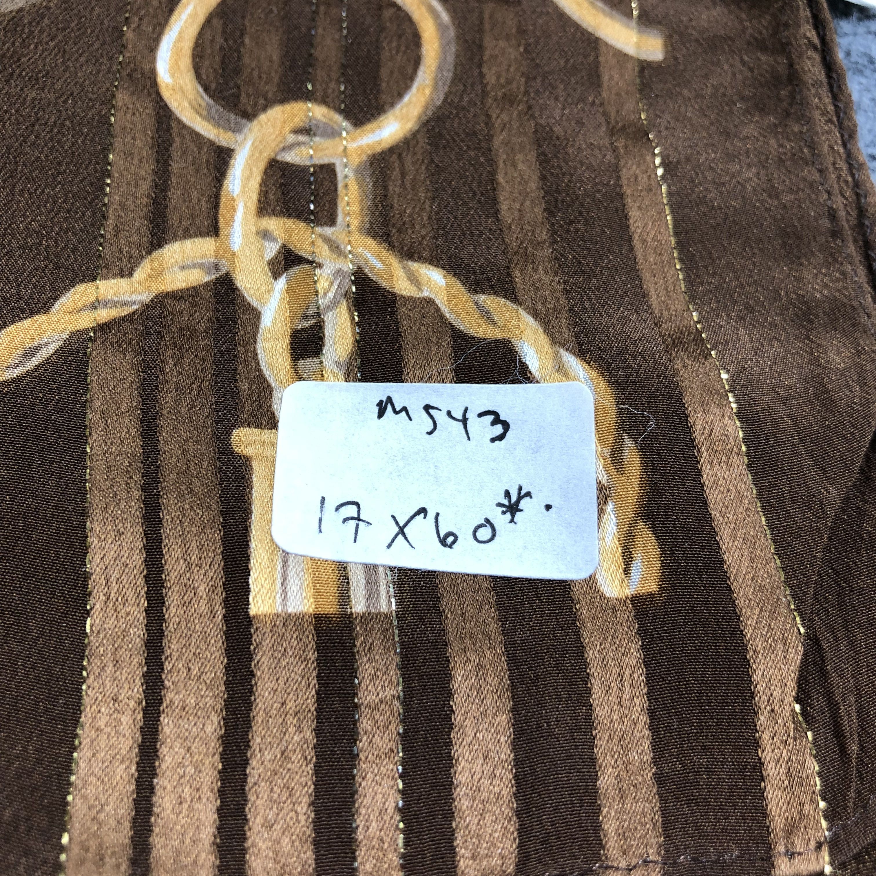 Vintage Nolley's Luxury Silk Stole Silk Scarf M543 Size ONE SIZE - 5 Thumbnail