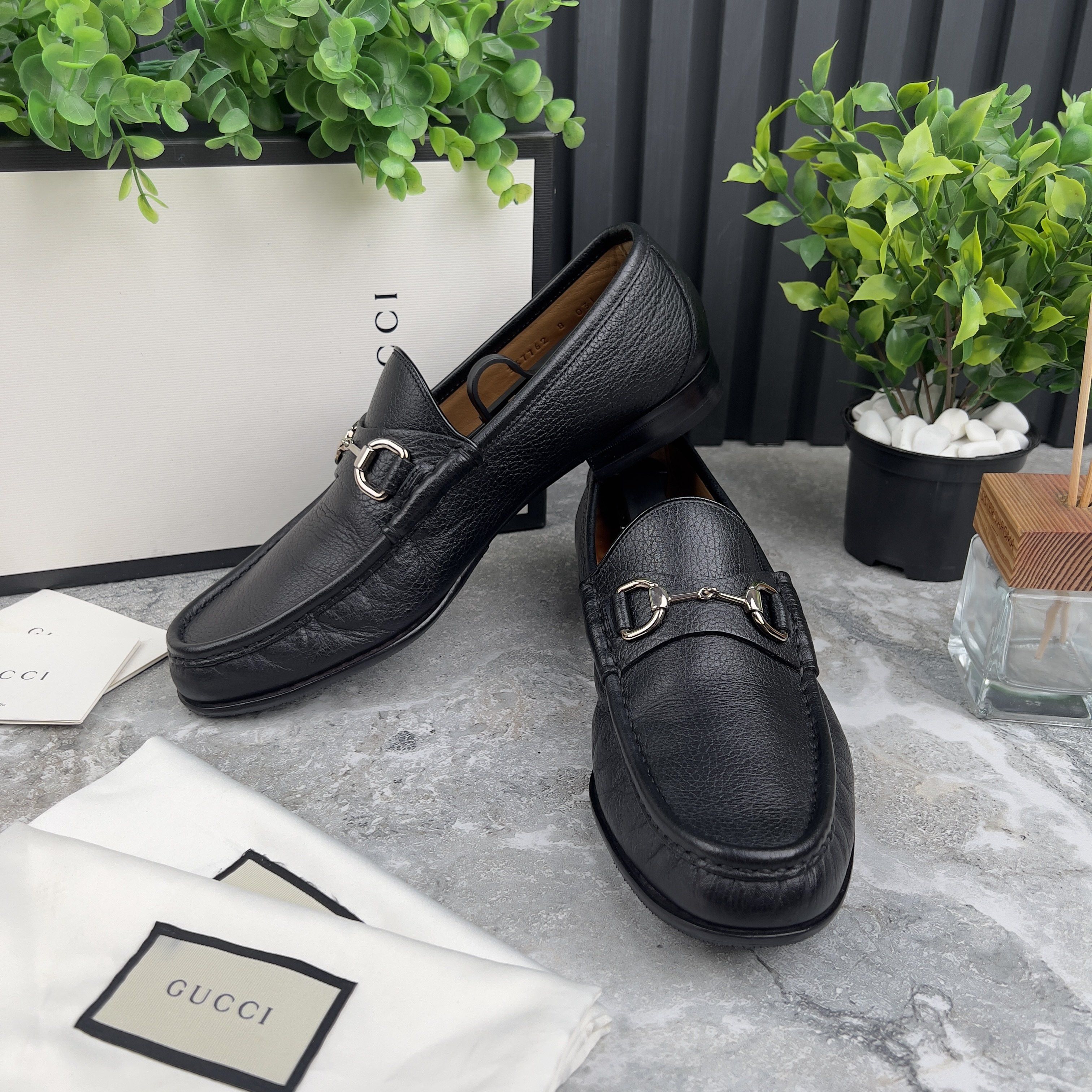 Gucci Gucci 1955 Horsebit Loafers Grain Leather Size US 8.5 / EU 41-42 - 1 Thumbnail