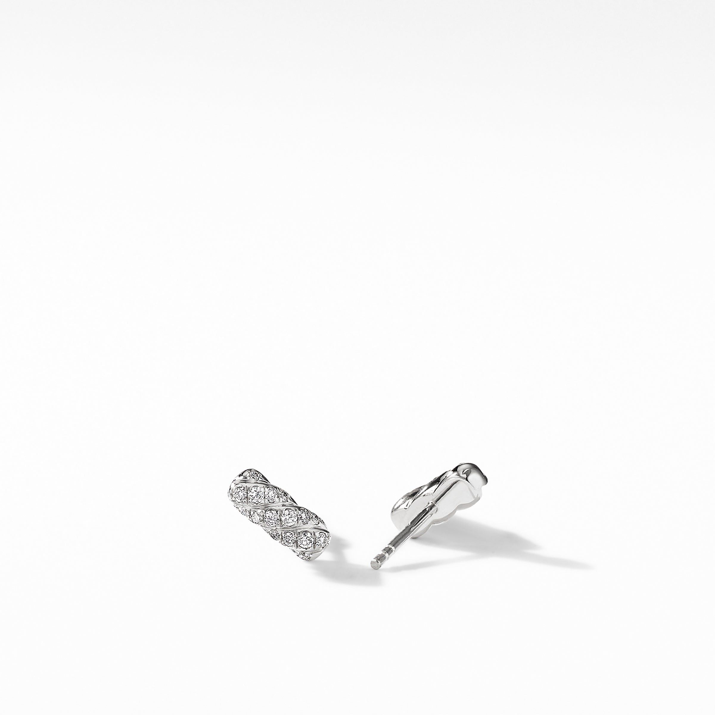David Yurman o1w1db10525 E16066D Earrings in 18K White Gold with Diamond Size ONE SIZE - 2 Thumbnail