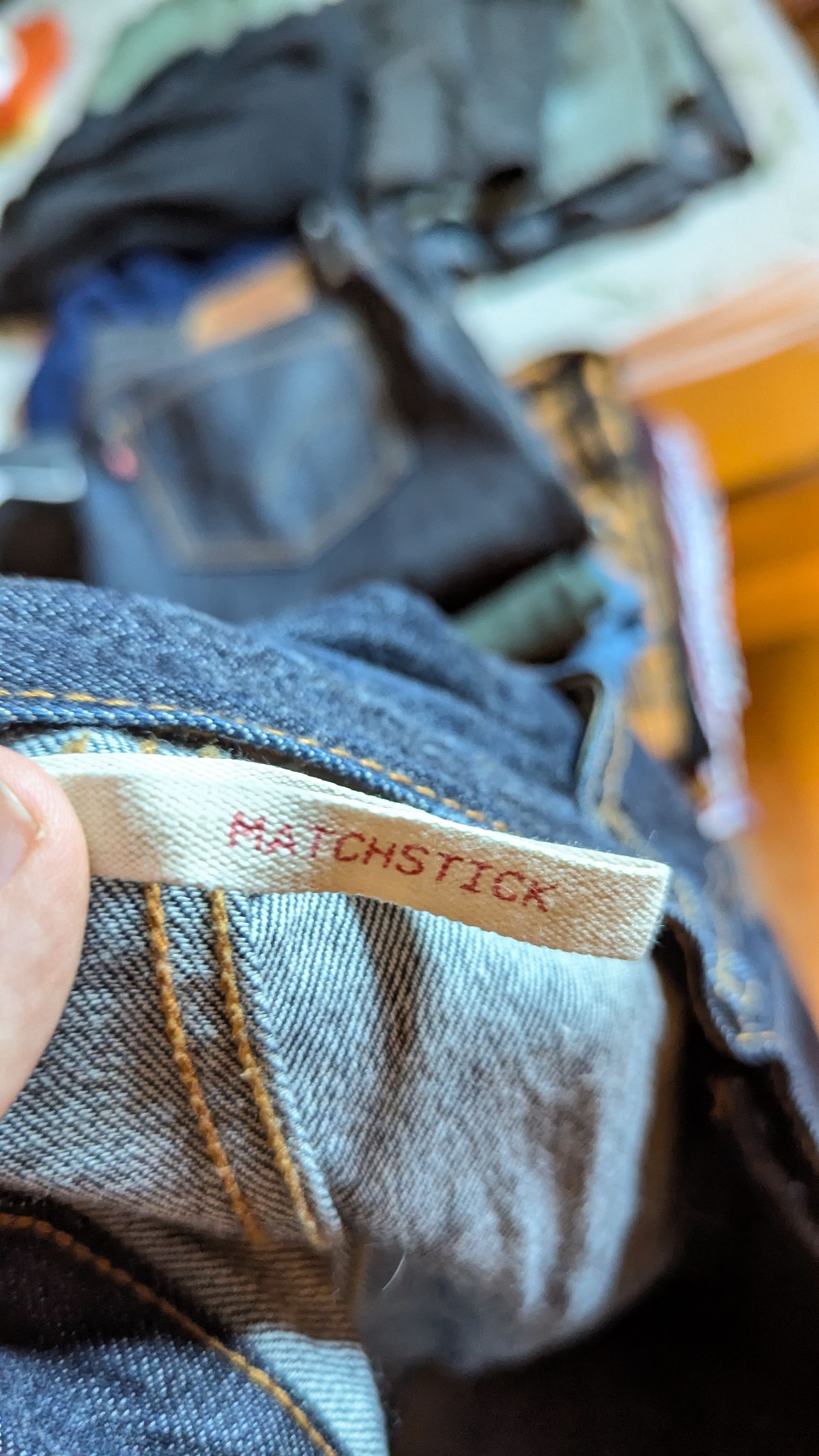Levi's Rare Levi's Matchstick selvedge denim jeans Size US 33 - 2 Thumbnail