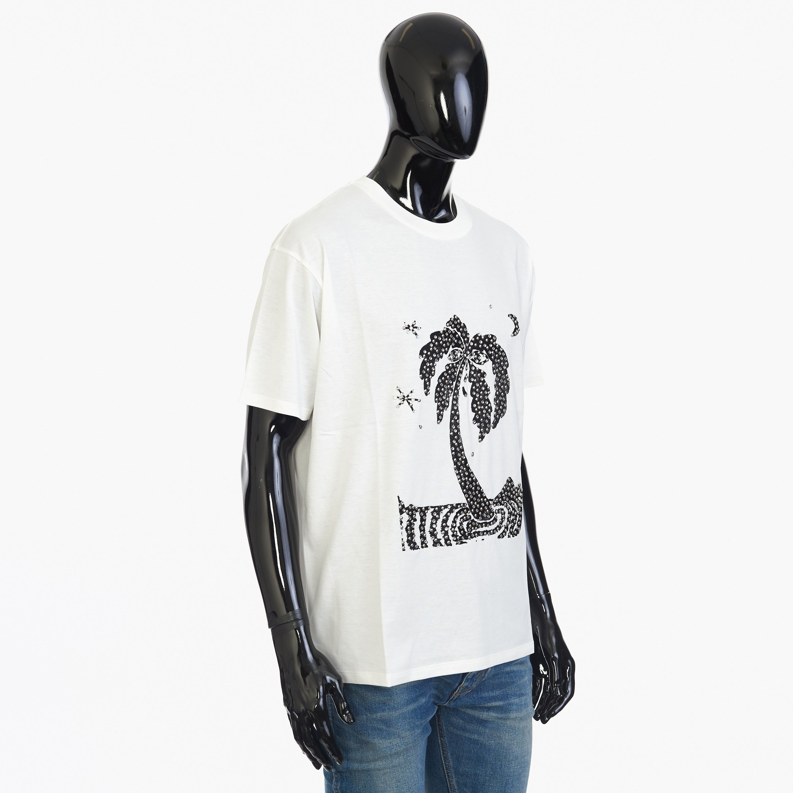 Celine x Ed Broner White T-shirt “Lost Paradise” Studs Size US S / EU 44-46 / 1 - 6 Thumbnail