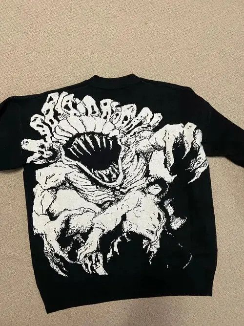 VIBE Retro Demon Knitted Graphic Sweater Size US M / EU 48-50 / 2 - 3 Thumbnail