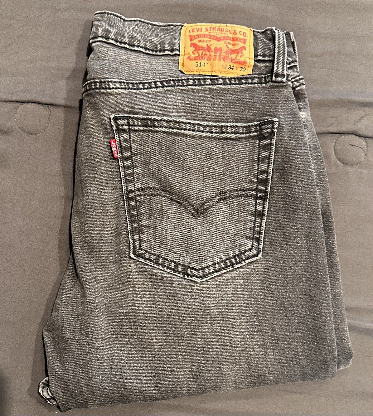 Levi's Levi’s 514 Grey Denim Size US 34 / EU 50 - 4 Thumbnail