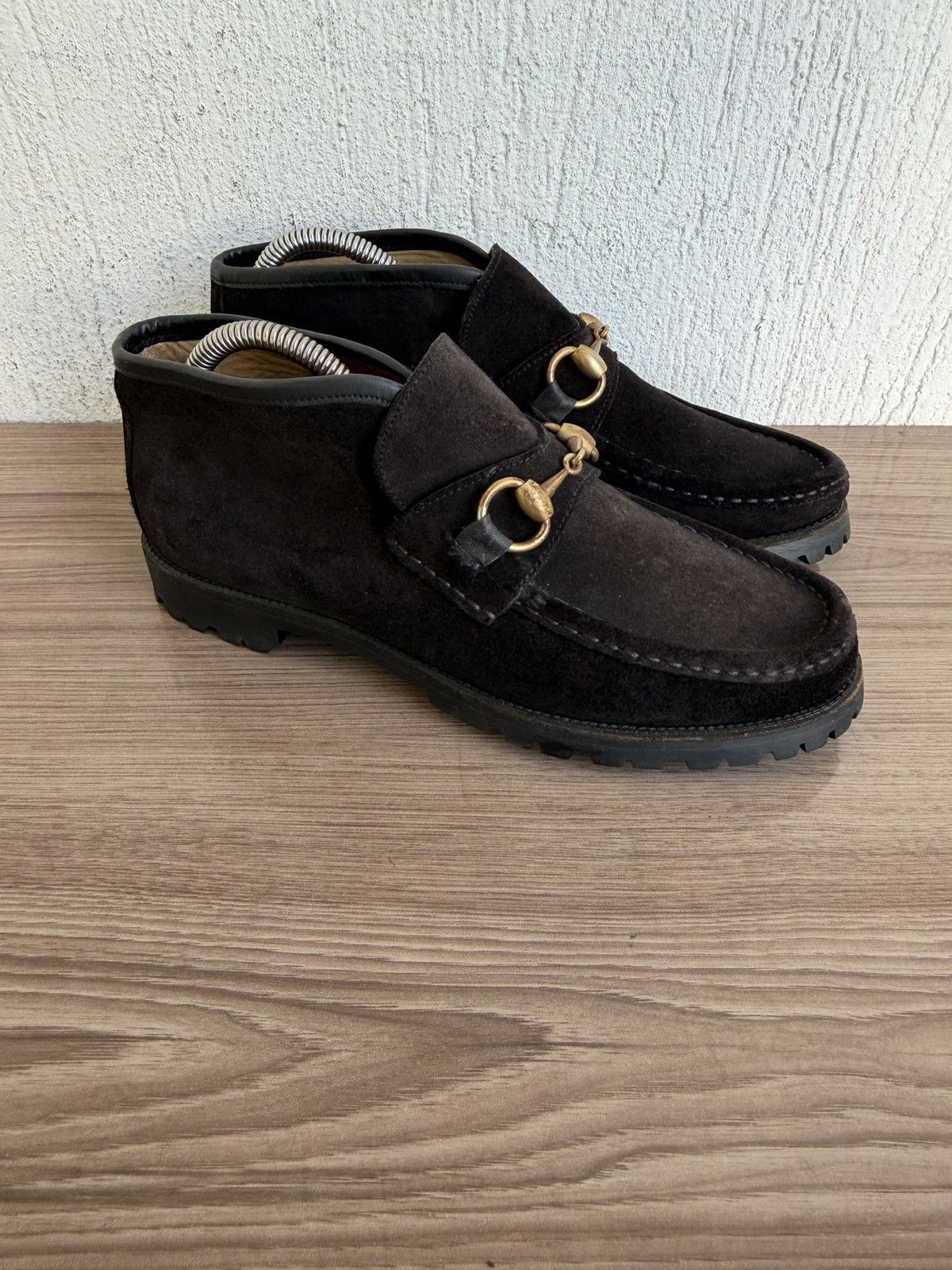 Gucci Horsebit lug sole ankle boots Size US 6 / EU 39 - 2 Thumbnail