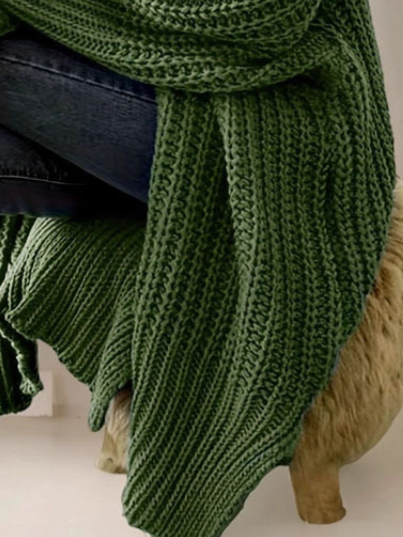 Other Chunky Knit Open Front Cardigan Size XL / US 12-14 / IT 48-50 - 3 Thumbnail