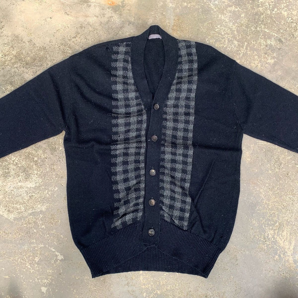 90's　old comme des garcons cardigan Rare! Vintage Distressed 90s Comme Des Garcons Wool Cardigan