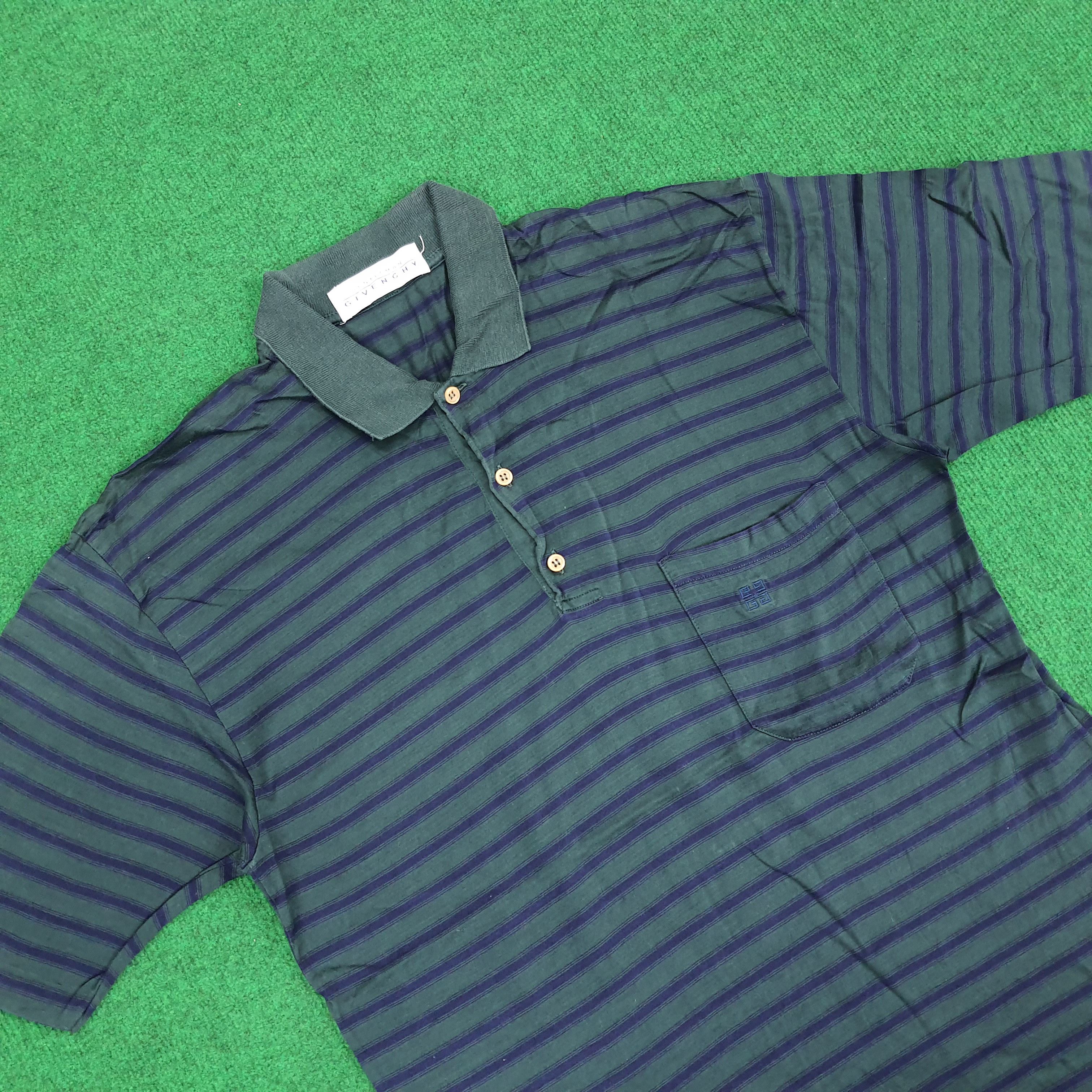 Designer × Givenchy Vintage Givenchy Stiped Italian Designer Polo Shirt Size US M / EU 48-50 / 2 - 2 Thumbnail
