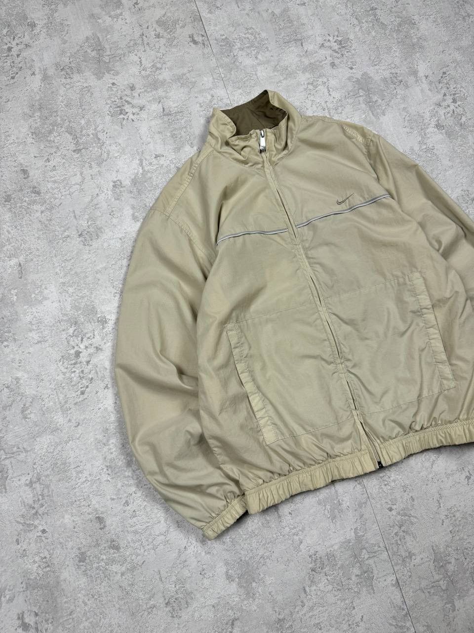 Nike Vintage Nike Y2K Beige Track Jacket Size M Size US M / EU 48-50 / 2 - 2 Thumbnail