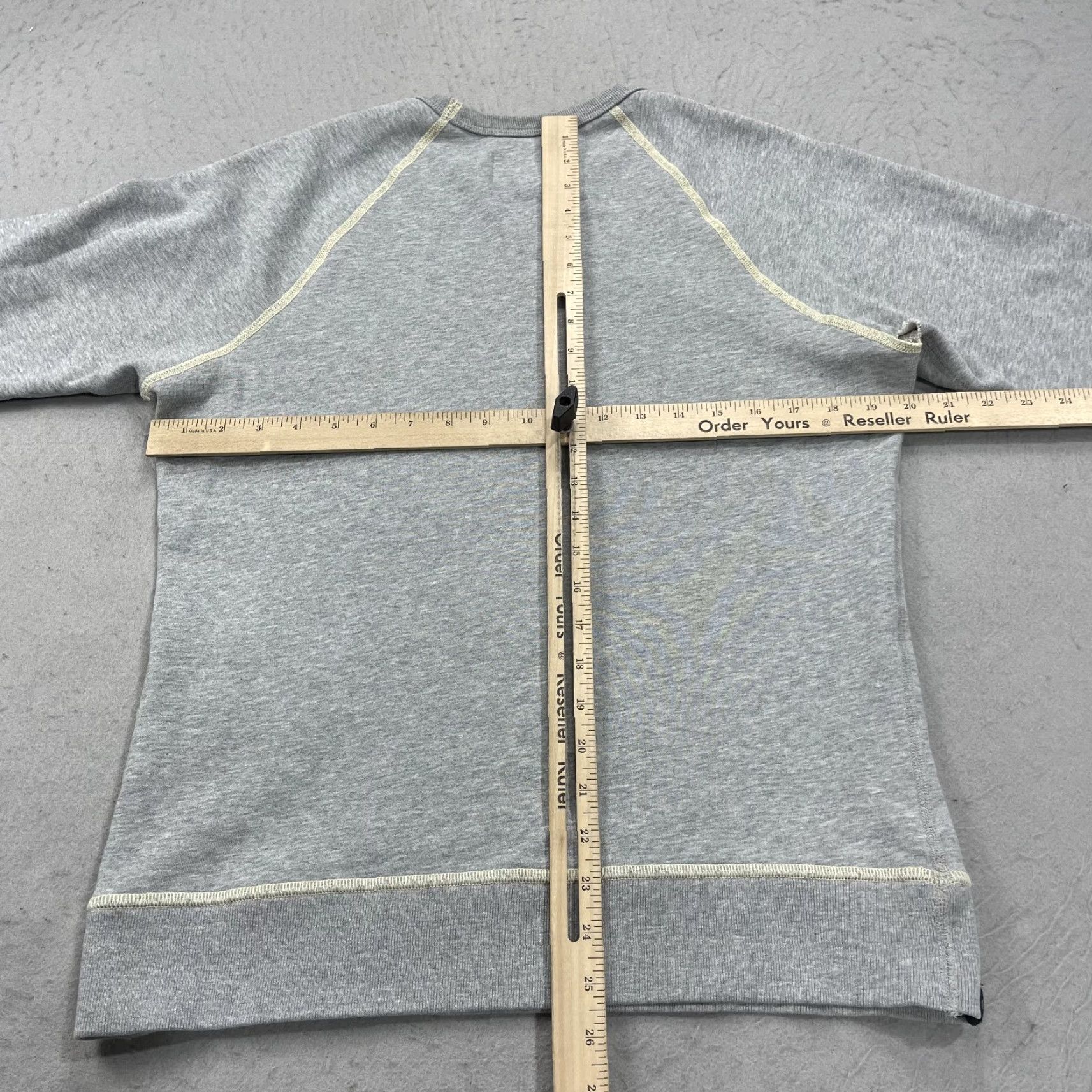 Pistola Pistol Lake Sweatshirt Mens Small Gray Raglan Single V Made USA 100% Cotton Crew Size US S / EU 44-46 / 1 - 7 Thumbnail
