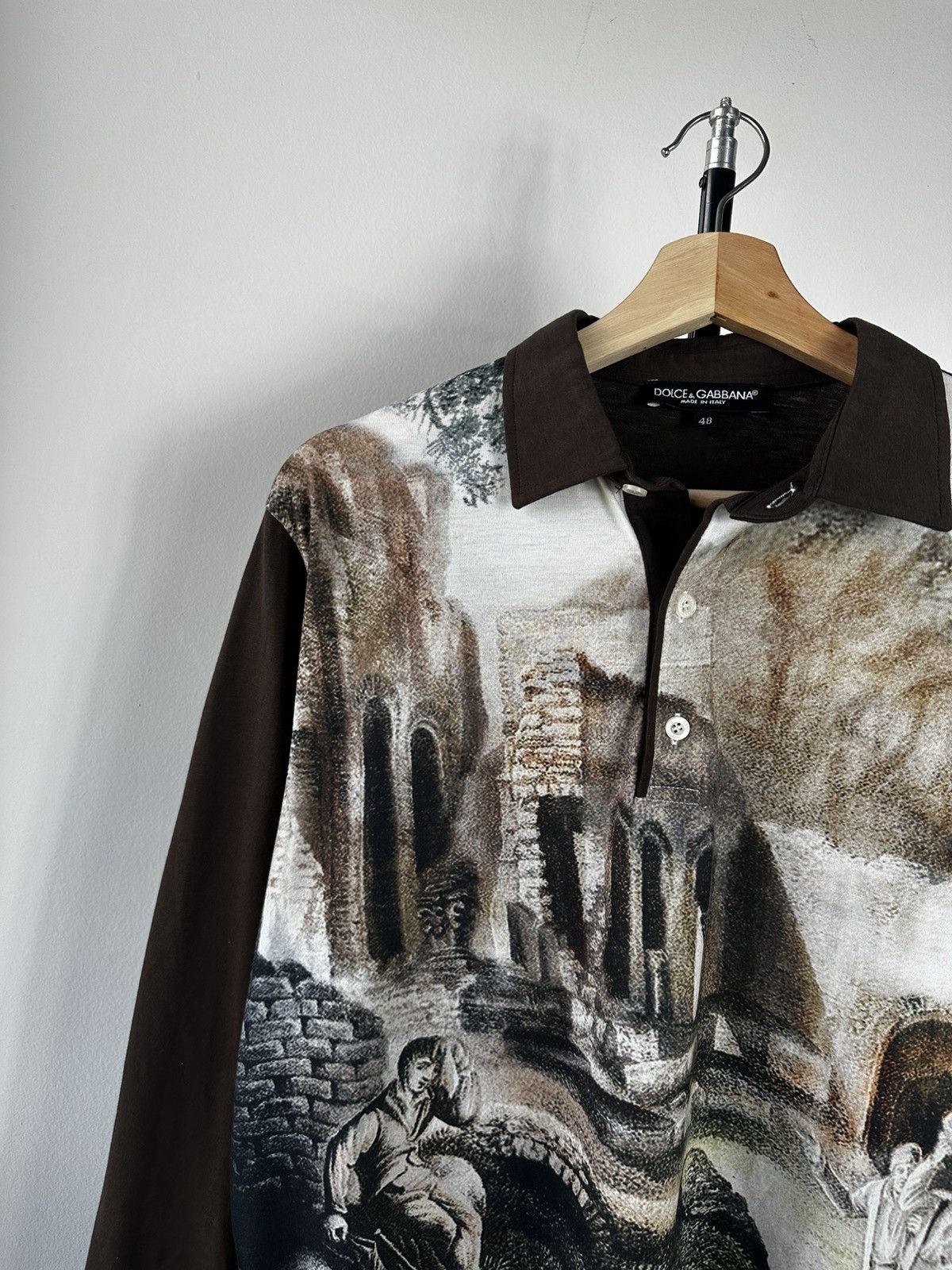 Dolce & Gabbana Vintage Dolce & Gabbana Archive Scenic Painting Polo Shirt Size US M / EU 48-50 / 2 - 3 Thumbnail
