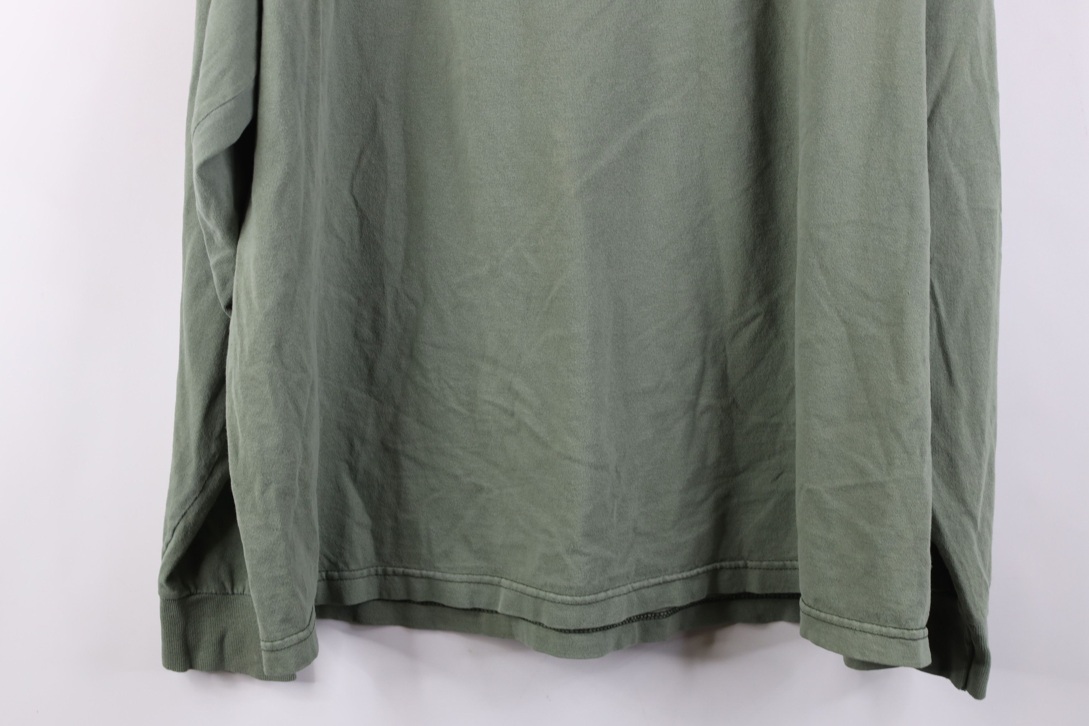 Vintage Vintage 90s Lion EE Long Sleeve T-Shirt Green Cotton Size US XL / EU 56 / 4 - 16 Thumbnail