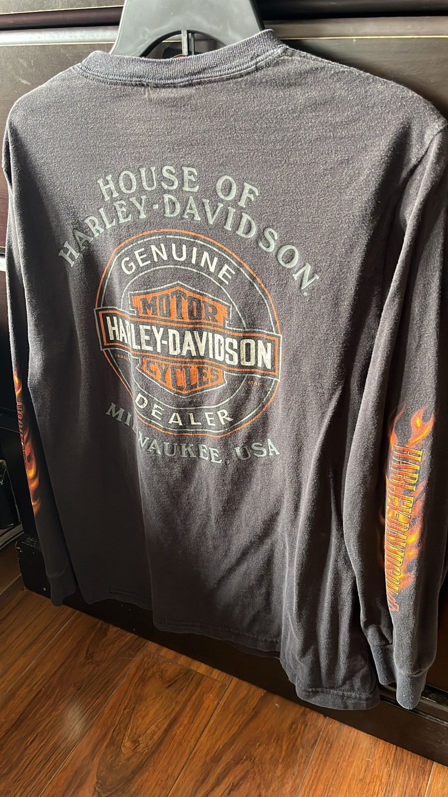 Harley Davidson × Vintage Vintage Harley Davidson Longsleeve Size US M / EU 48-50 / 2 - 3 Thumbnail