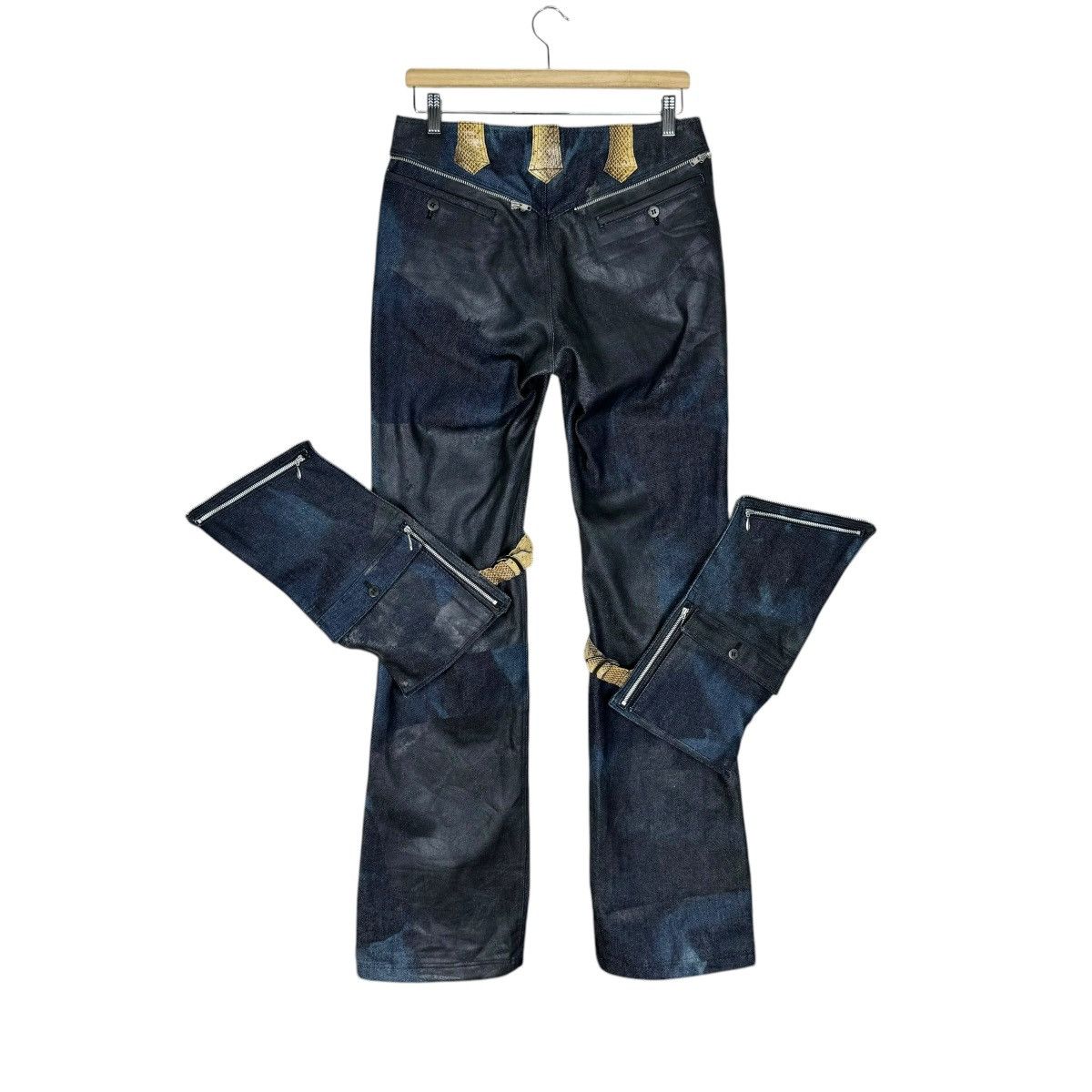 Japanese Brand 🌟ARRSTON VOLAJU KOSHIN SATOH SHOW SAMPLE BONDAGE PANTS Size US 30 / EU 46 - 2 Thumbnail
