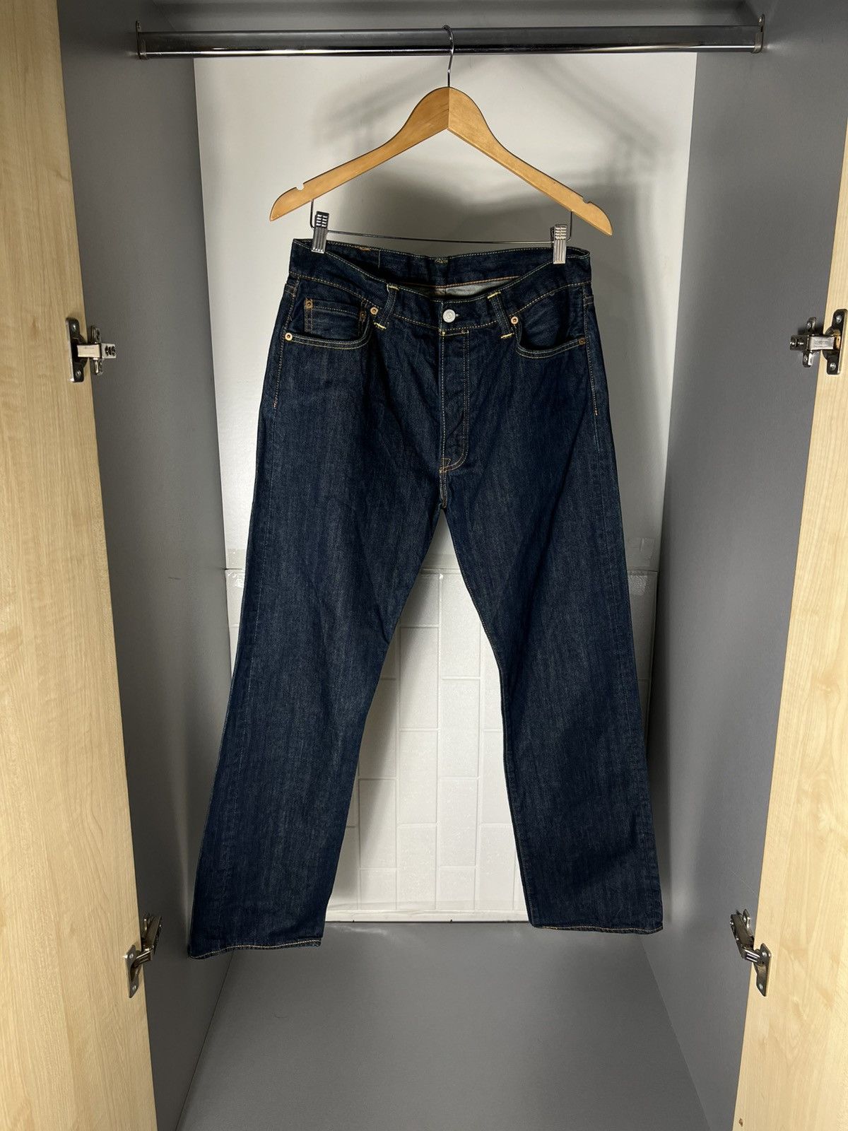 Levi's VINTAGE LEVI’S 501 CLOTHING MADE & CRAFTED DENIM JEANS CASUAL DESIGNER Y2K USA 90s Size US 36 / EU 52 - 3 Thumbnail