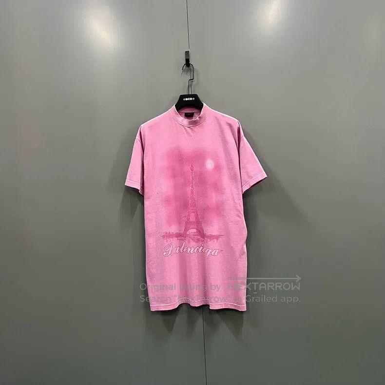 Balenciaga Balenciaga Tower print short sleeve Size US S / EU 44-46 / 1 - 1 Thumbnail