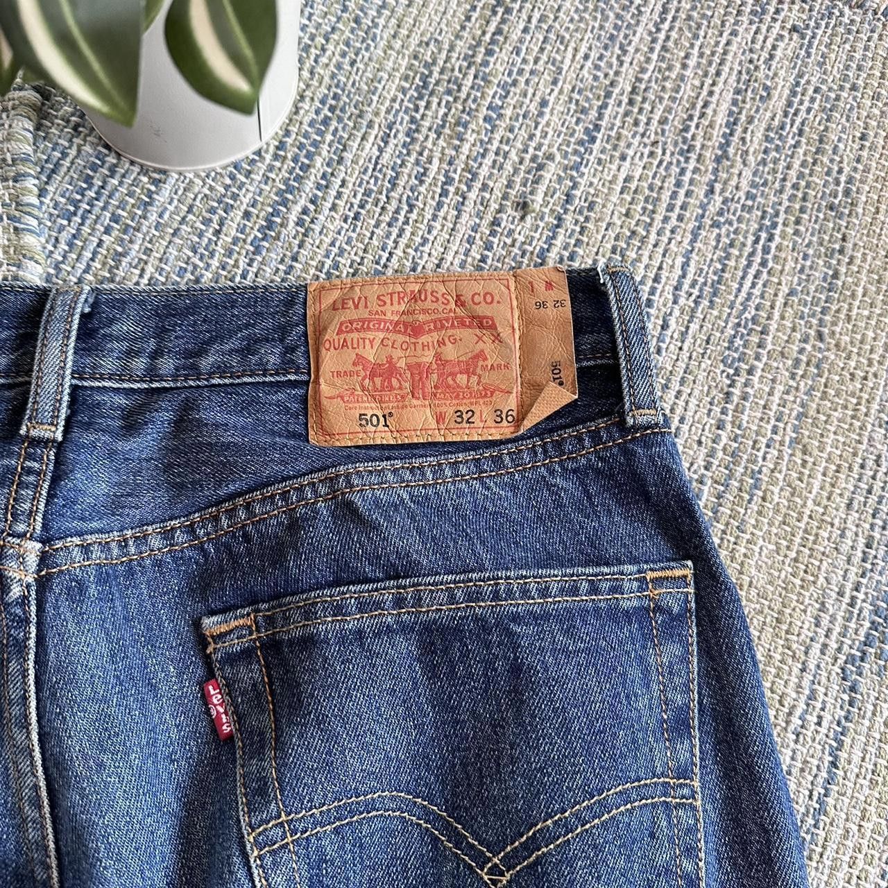Levi's Vintage Y2K Levis Blue Denim Pants Trousers Size US 32 / EU 48 - 3 Thumbnail