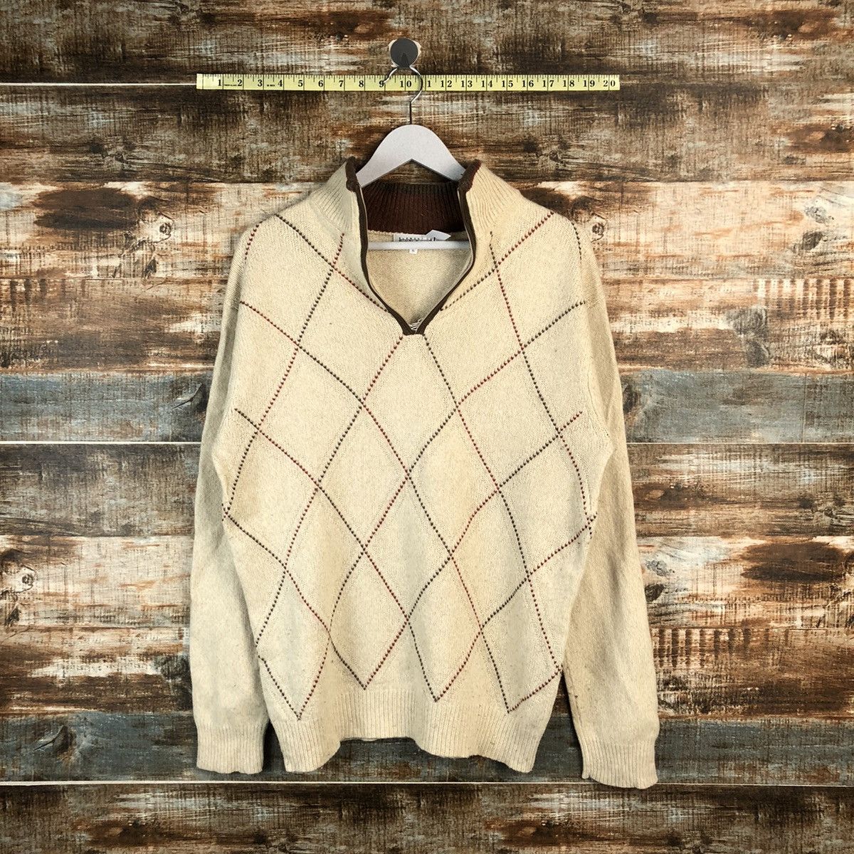 Homespun Knitwear × Japanese Brand Simple Life Brown vintage Knitwear #A2194 Size US L / EU 52-54 / 3 - 1 Thumbnail